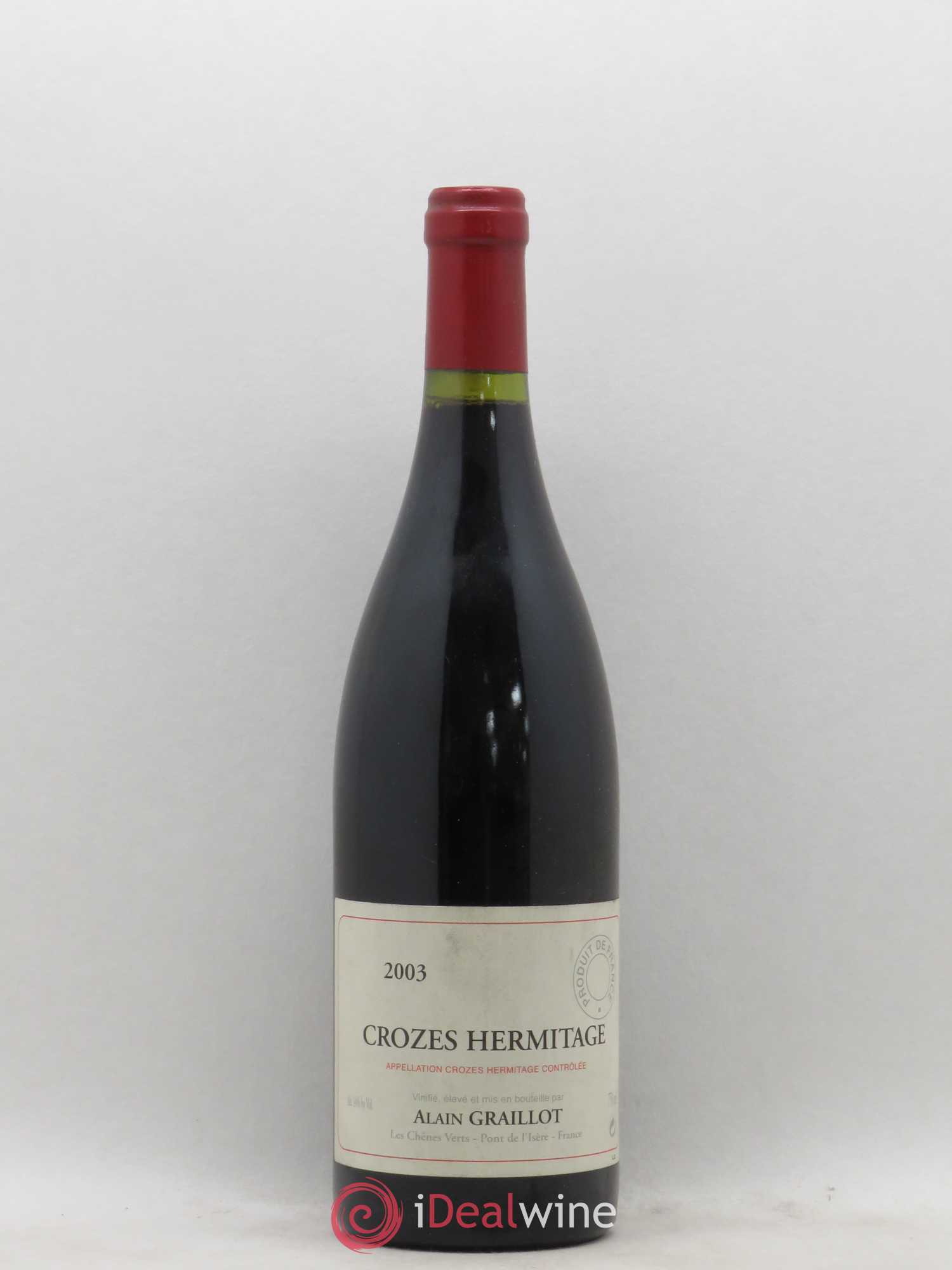 Crozes-Hermitage Domaine Graillot 2003 - Lot de 1 bouteille - 0