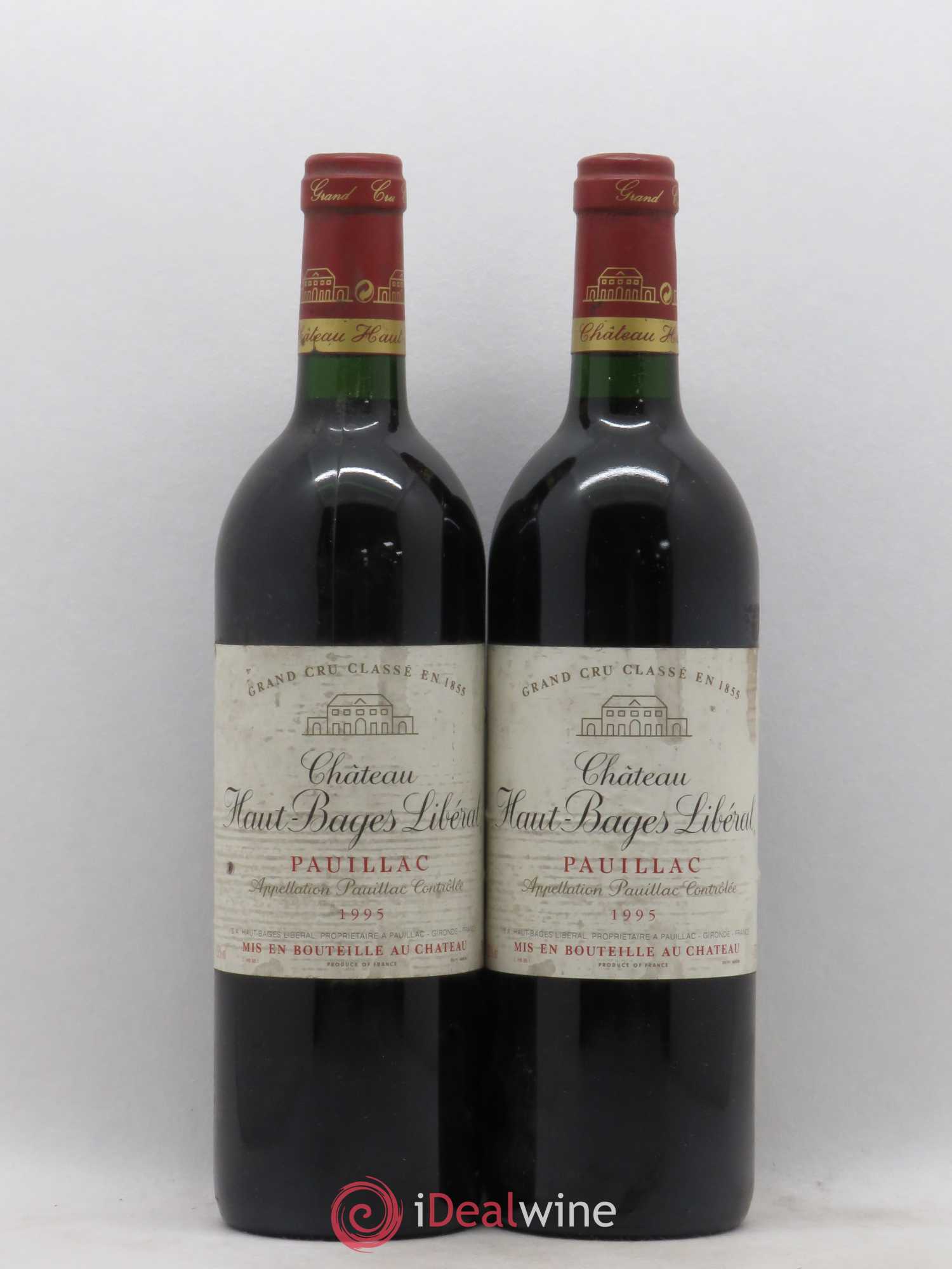 Château Haut Bages Libéral 5ème Grand Cru Classé 1995 - Lot de 2 bouteilles - 0