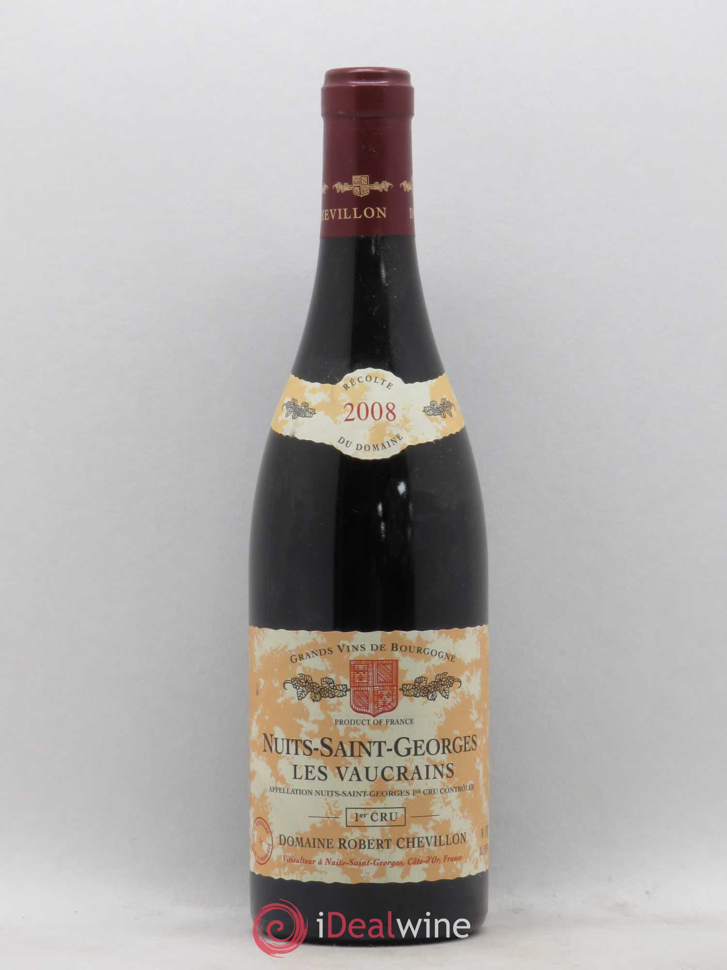 Nuits-Saint-Georges 1er Cru Les Vaucrains Robert Chevillon 2008 - Lot de 1 bouteille - 0
