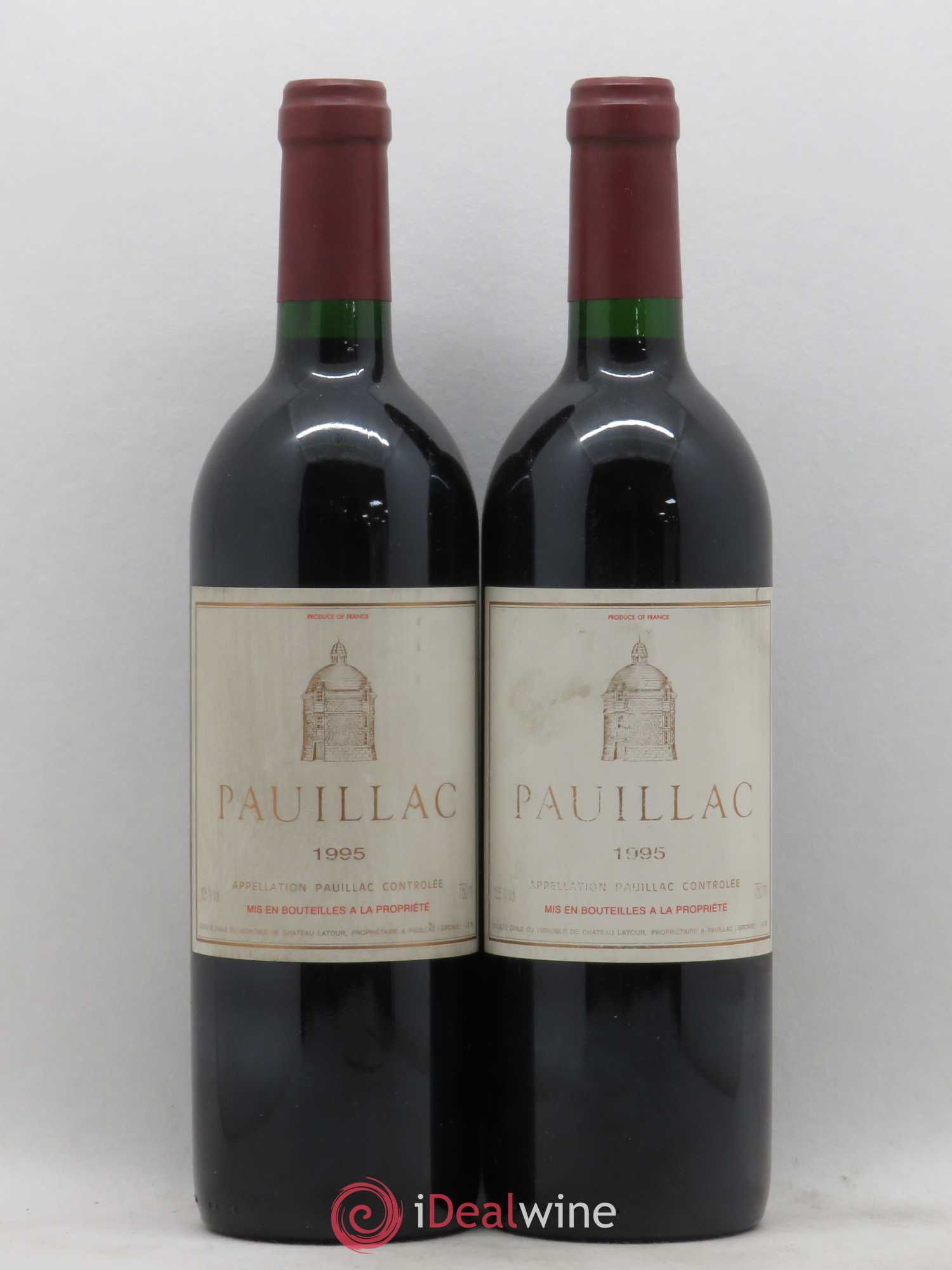 Pauillac de Château Latour 1995 - Lot de 2 bouteilles - 0