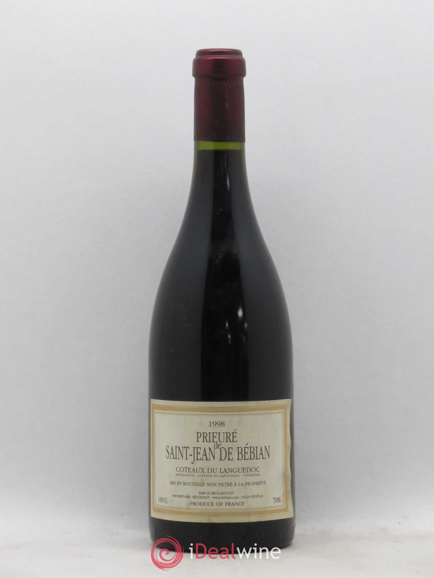 Languedoc Prieuré St-Jean de Bébian 1998 - Lot de 1 bouteille - 0