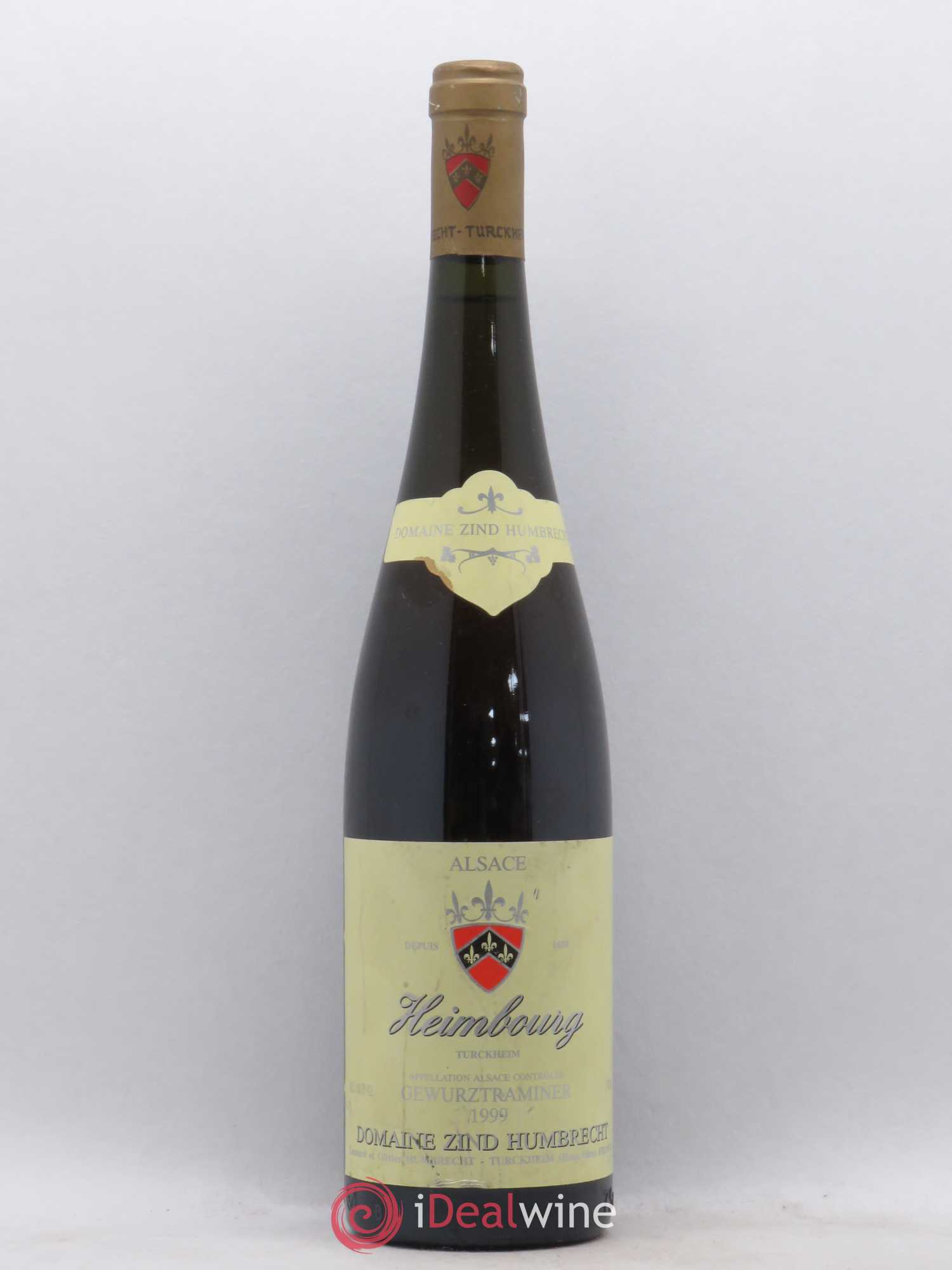 Alsace Gewurztraminer Zind-Humbrecht (Domaine) Heimbourg 1999 - Lot de 1 bouteille - 0