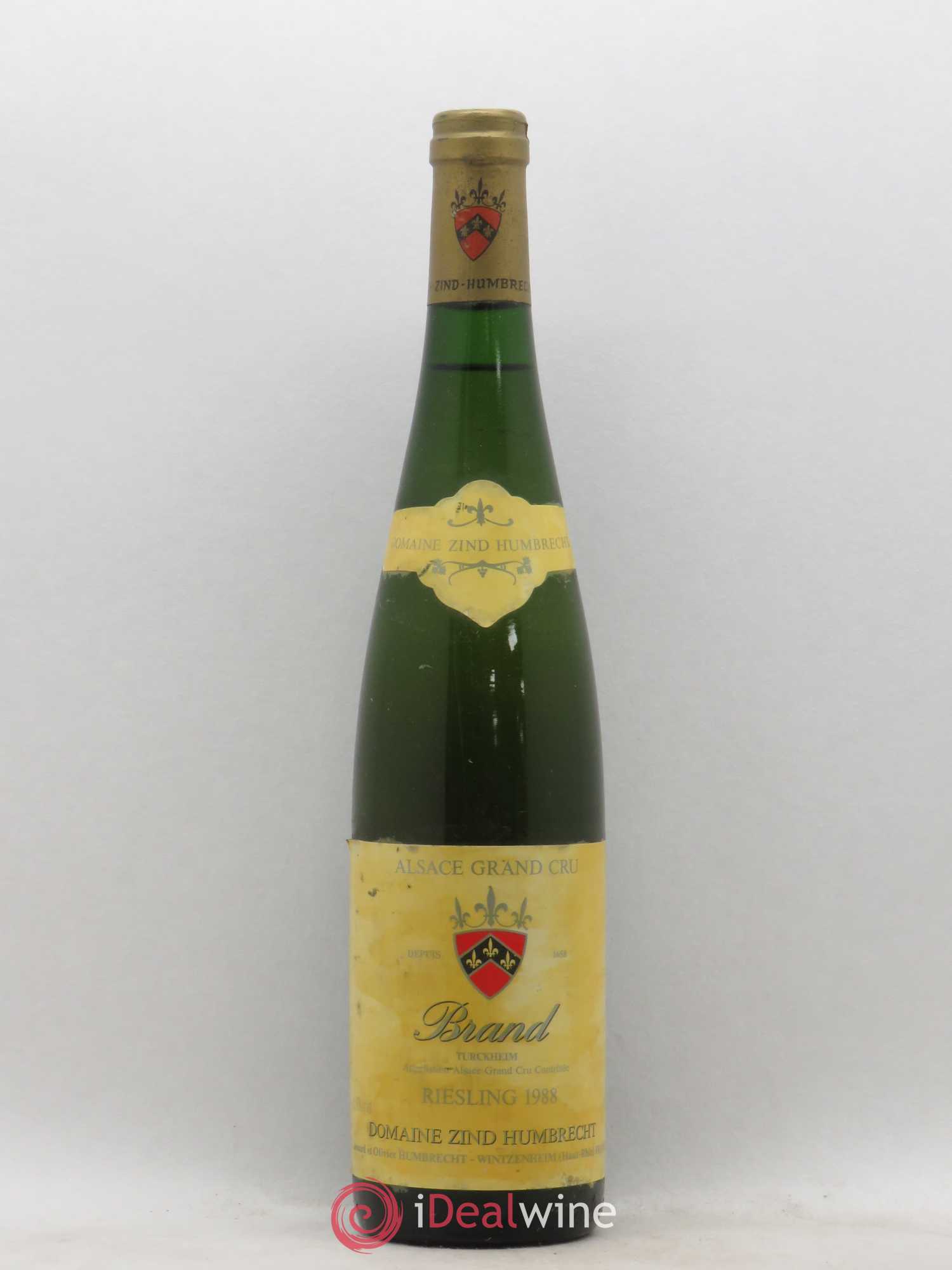 Alsace Riesling Grand Cru Brand Zind-Humbrecht (Domaine) 1988 - Posten von 1 Flasche - 0