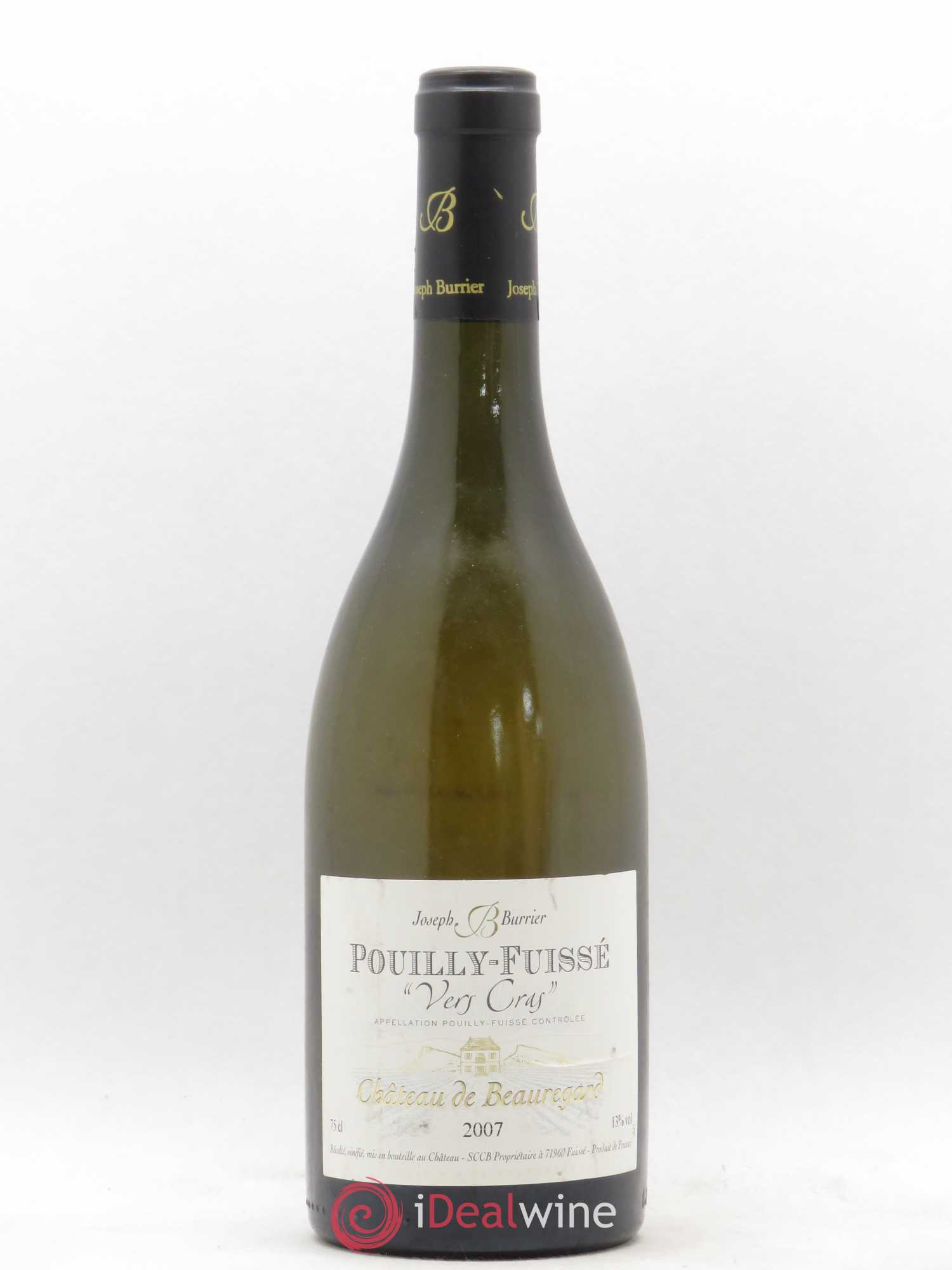 Pouilly-Fuissé Vers Cras Domaine De Beauregard 2007 - Posten von 1 Flasche - 0
