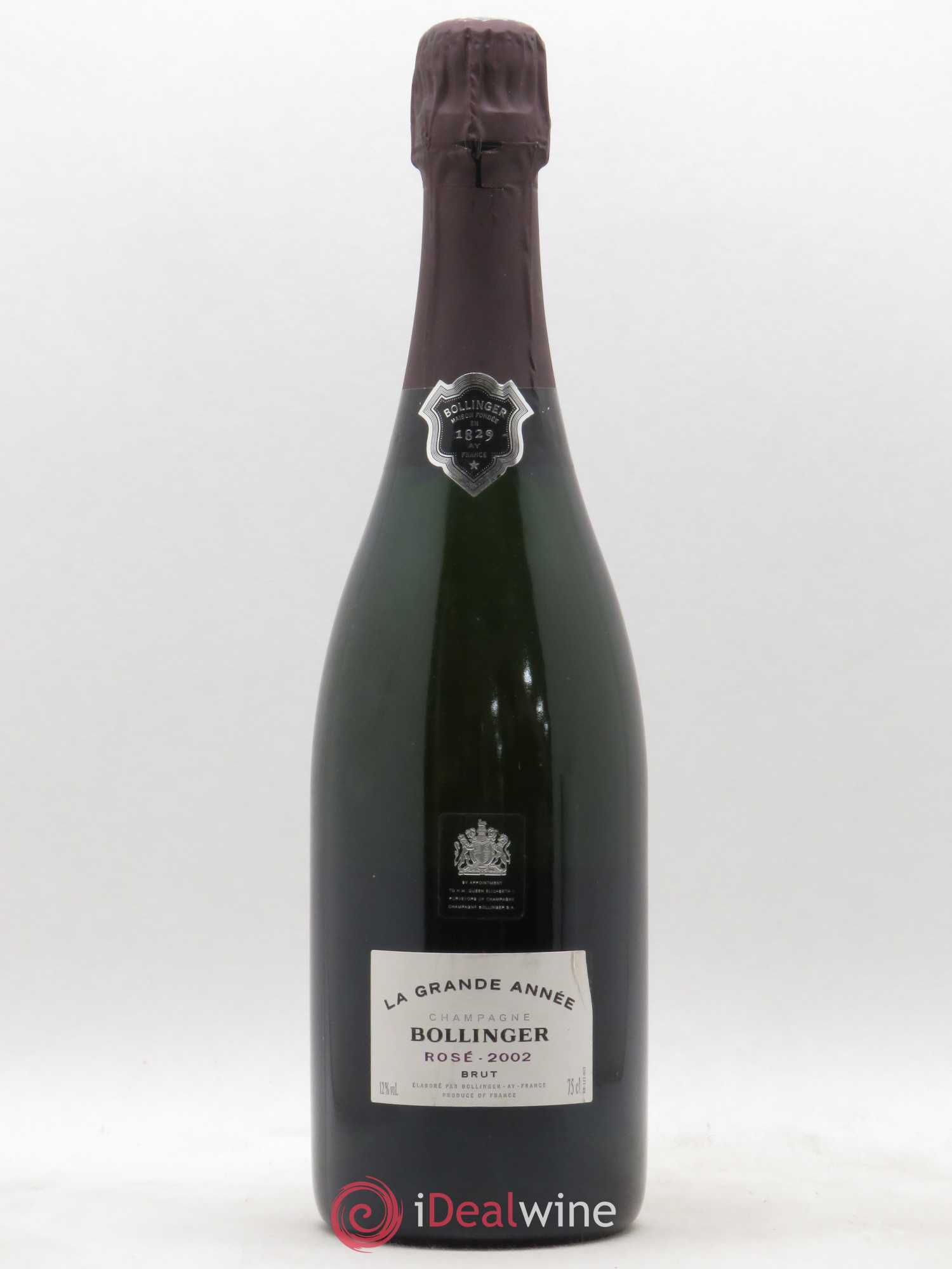 Grande Année Brut Bollinger 2002 - Lot de 1 bouteille - 0