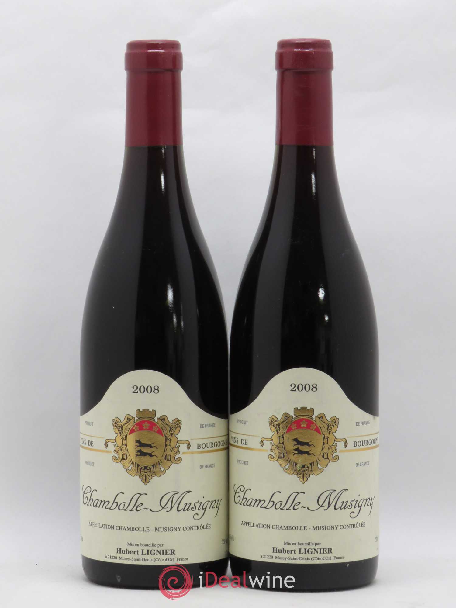 Chambolle-Musigny Domaine Hubert Lignier 2008 - Lot de 2 bouteilles - 0