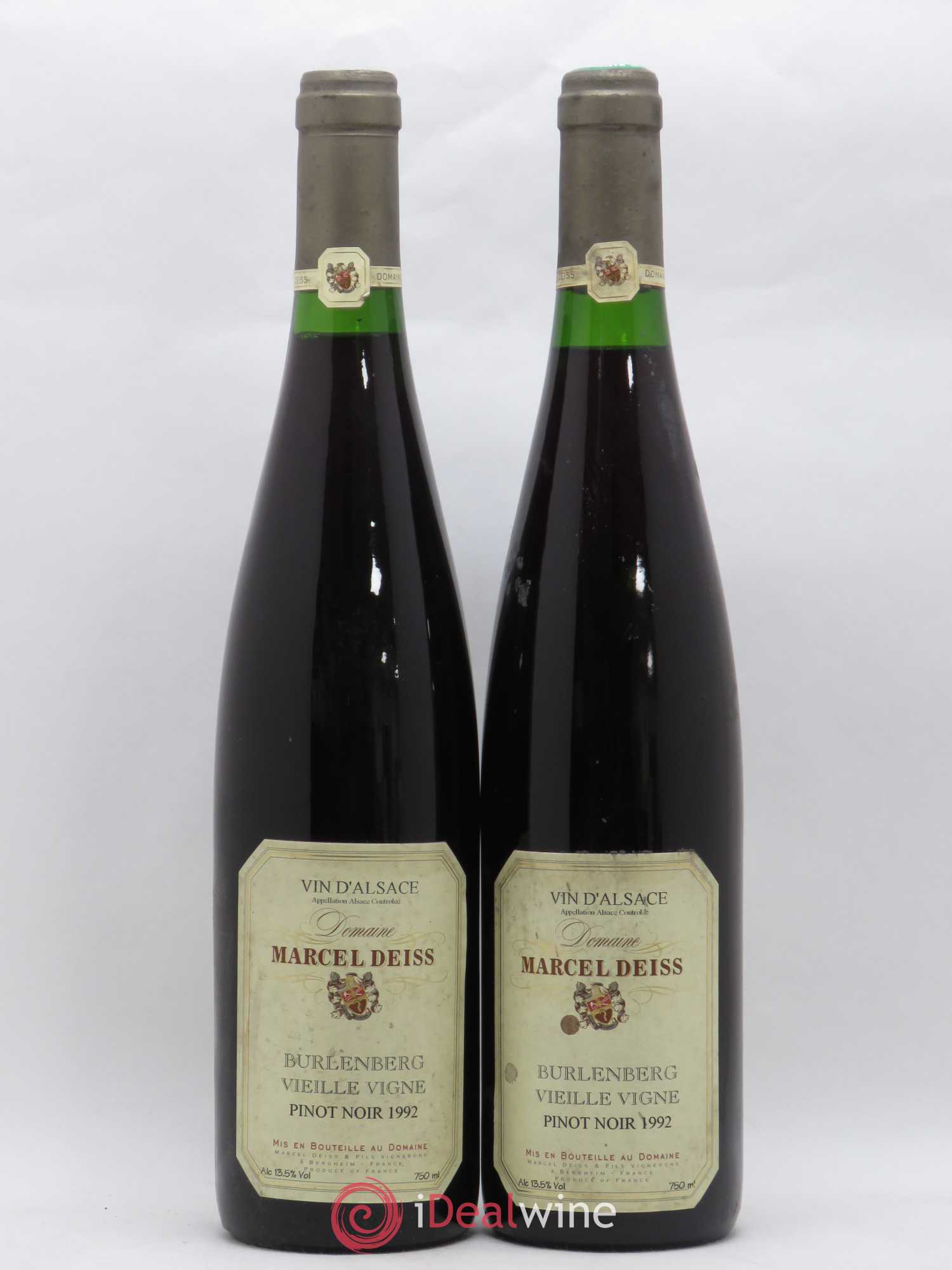 Alsace Burlenberg Marcel Deiss (Domaine) Vieilles Vignes 1992 - Lot de 2 bouteilles - 0