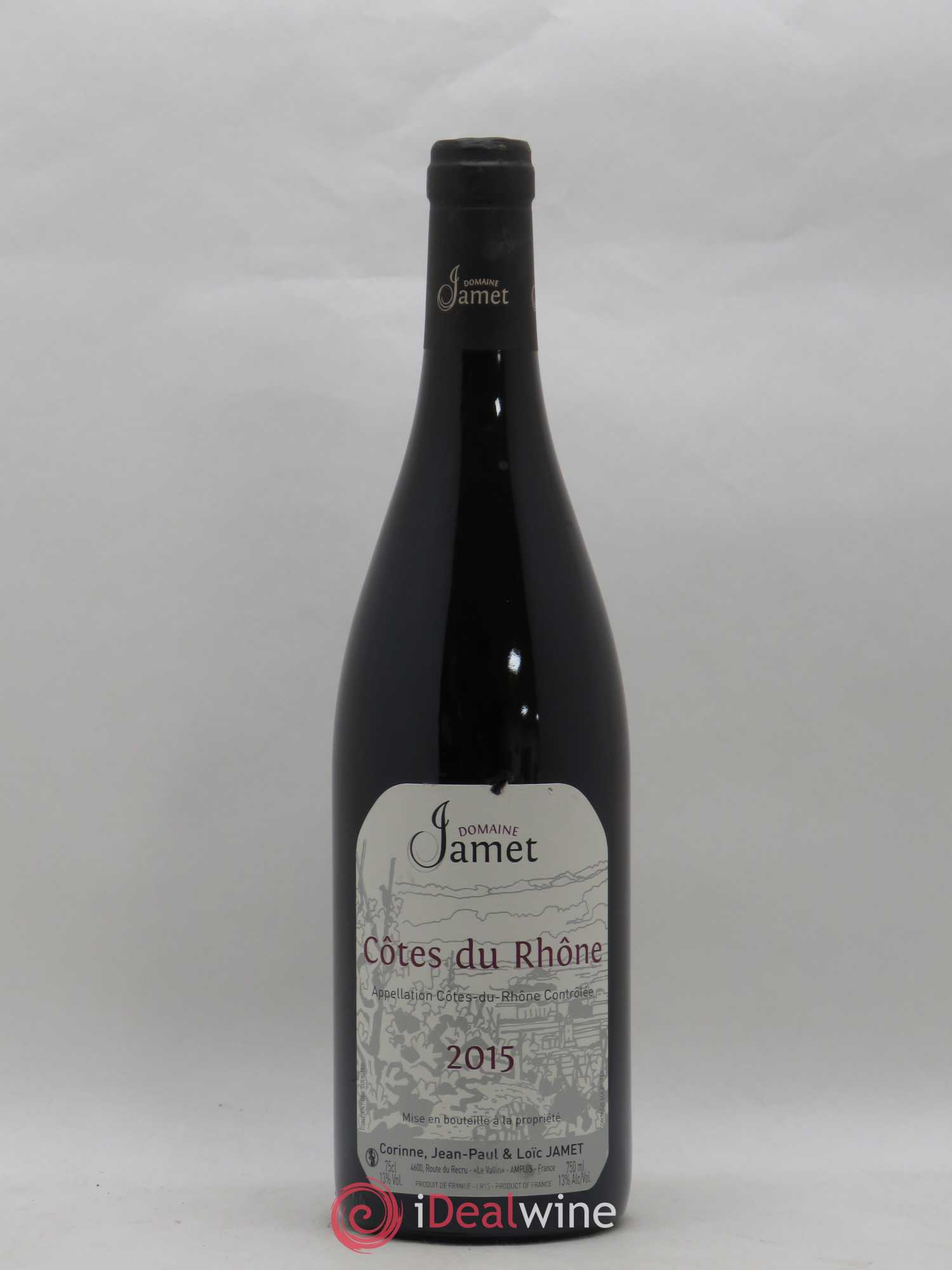 Côtes-du-Rhône Jamet (Domaine) 2015 - Lot de 1 bouteille - 0