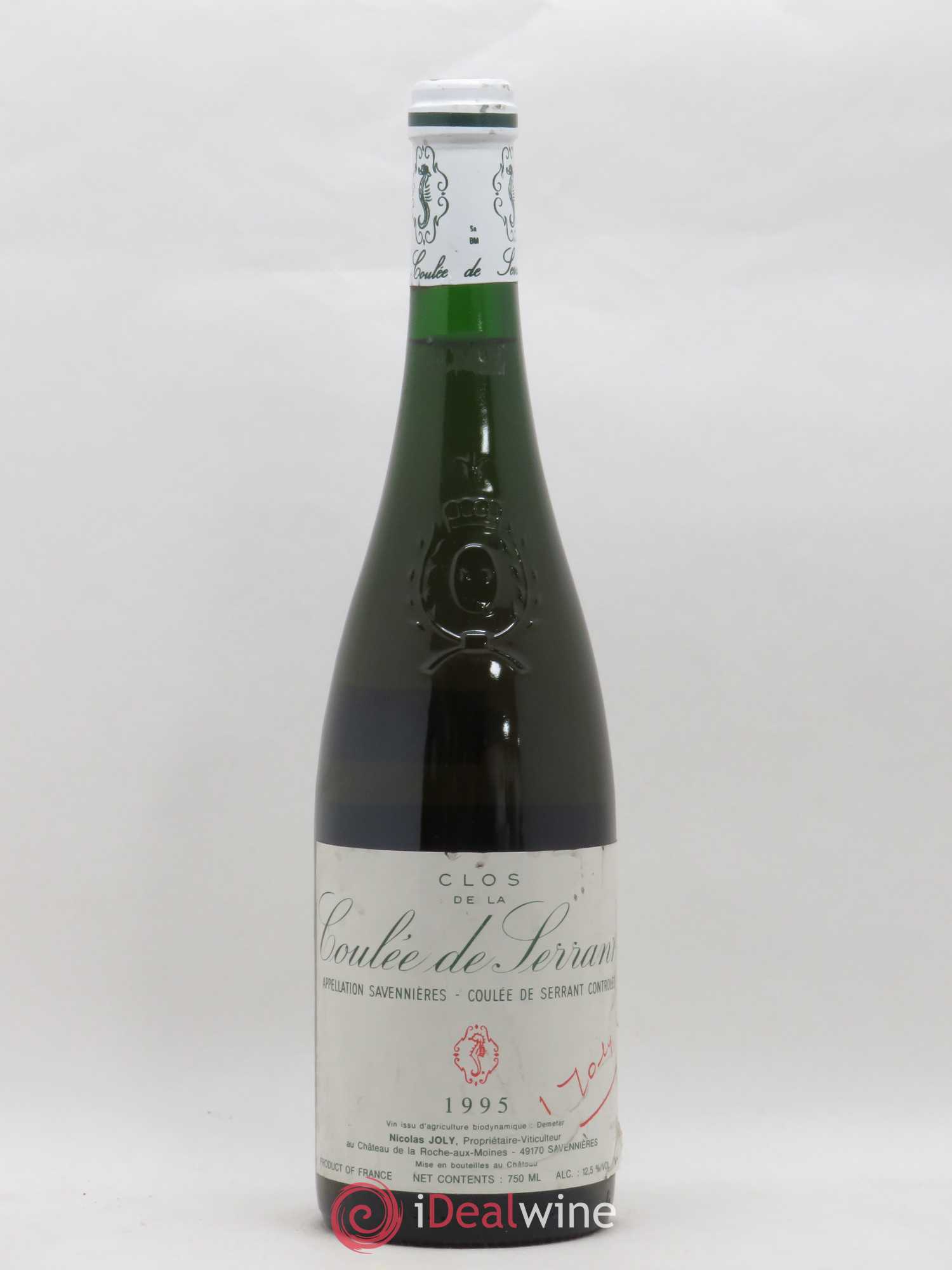 Savennières Clos de la Coulée de Serrant Vignobles de la Coulée de Serrant - Nicolas Joly 1995 - Lot de 1 bouteille - 0
