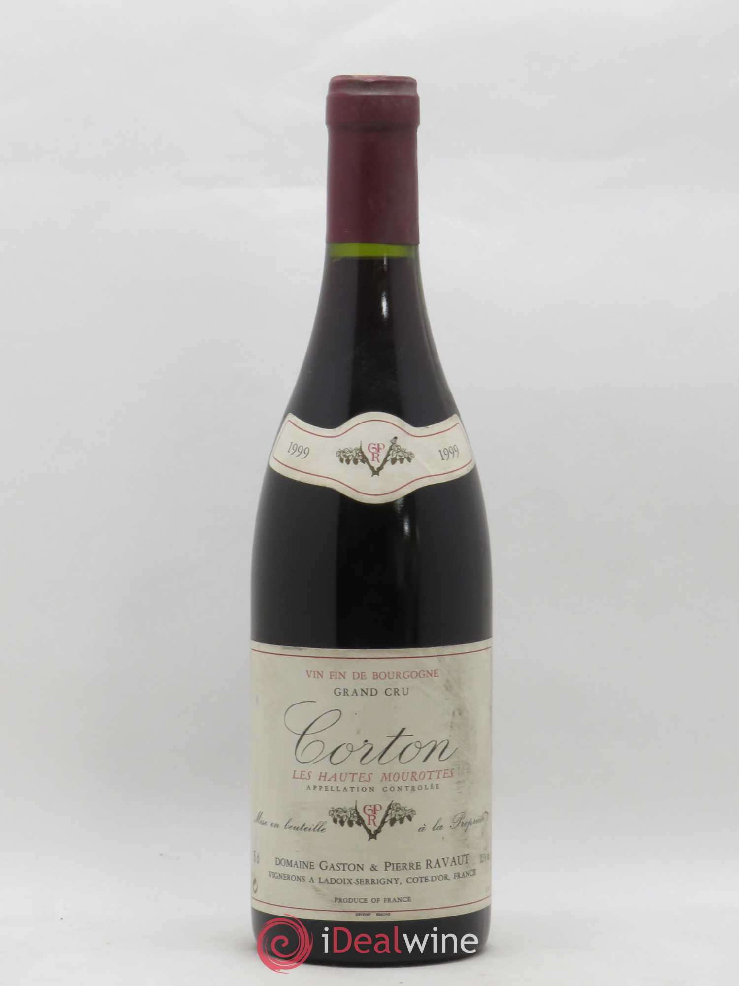 Corton Grand Cru Les Hautes Mourottes Domaine Gaston Ravaut 1999 - Posten von 1 Flasche - 0