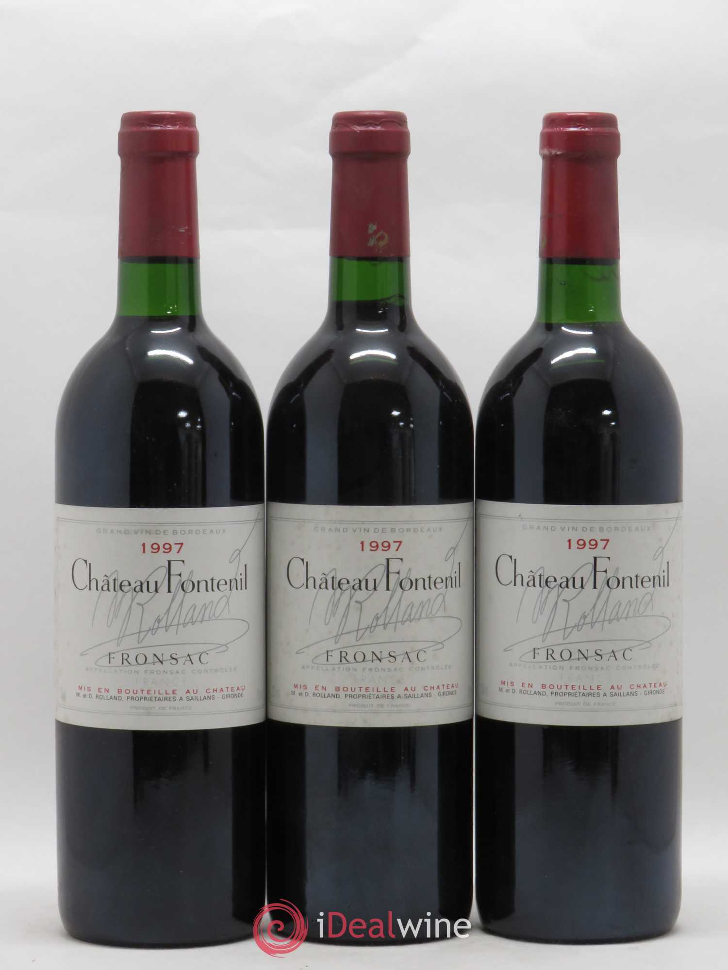 Château Fontenil 1997 - Lot de 3 bouteilles - 0
