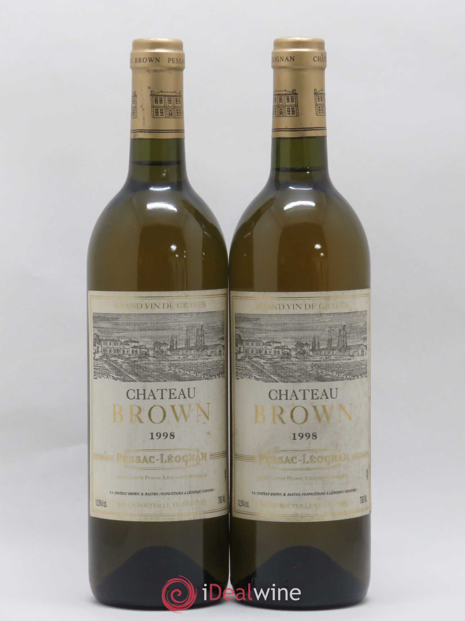 Château Brown 1998 - Lot de 2 bouteilles - 0
