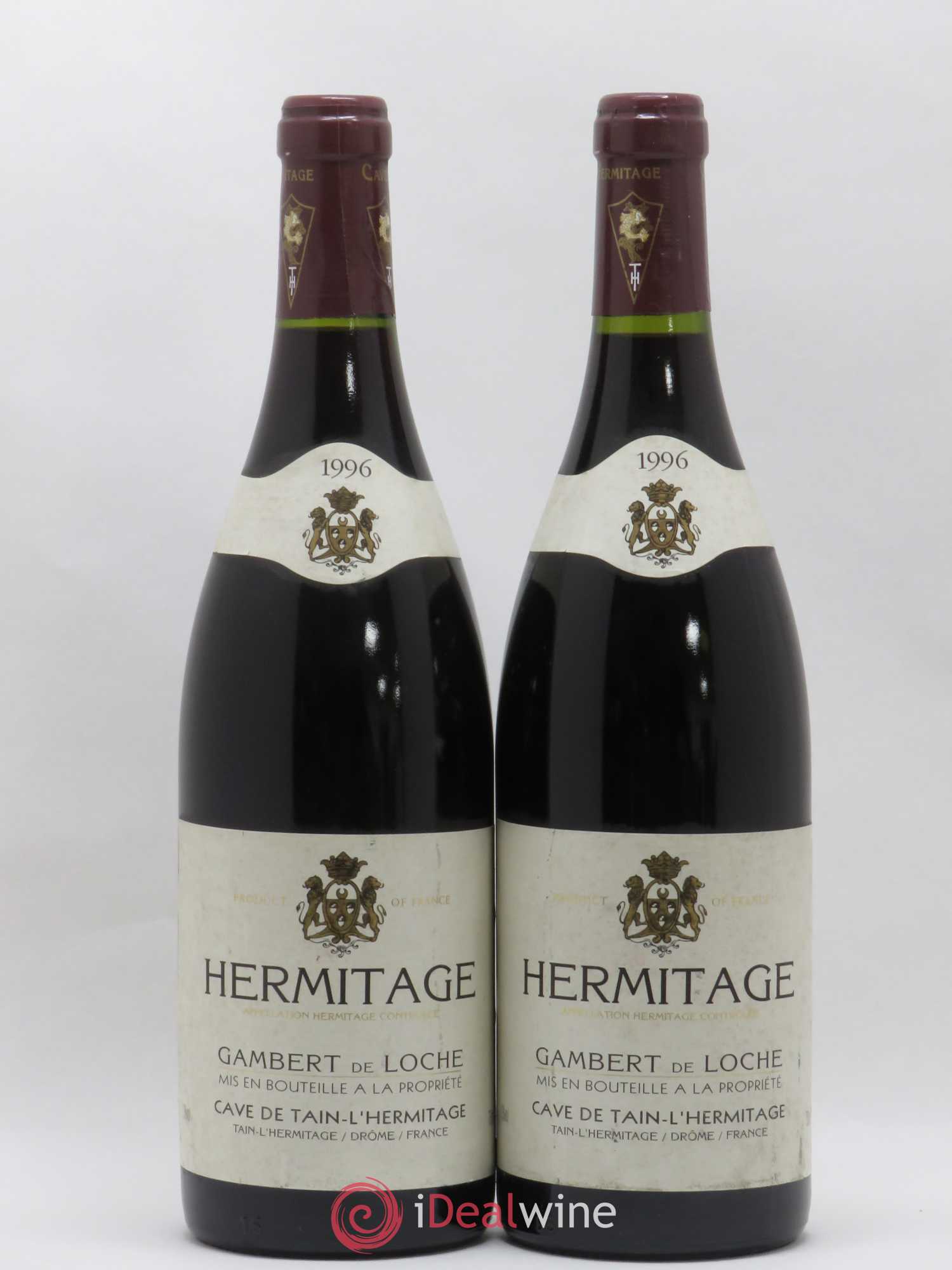 Hermitage Gambert De Loche Caves de Tain l'Hermitage 1996 - Posten von 2 Flaschen - 0