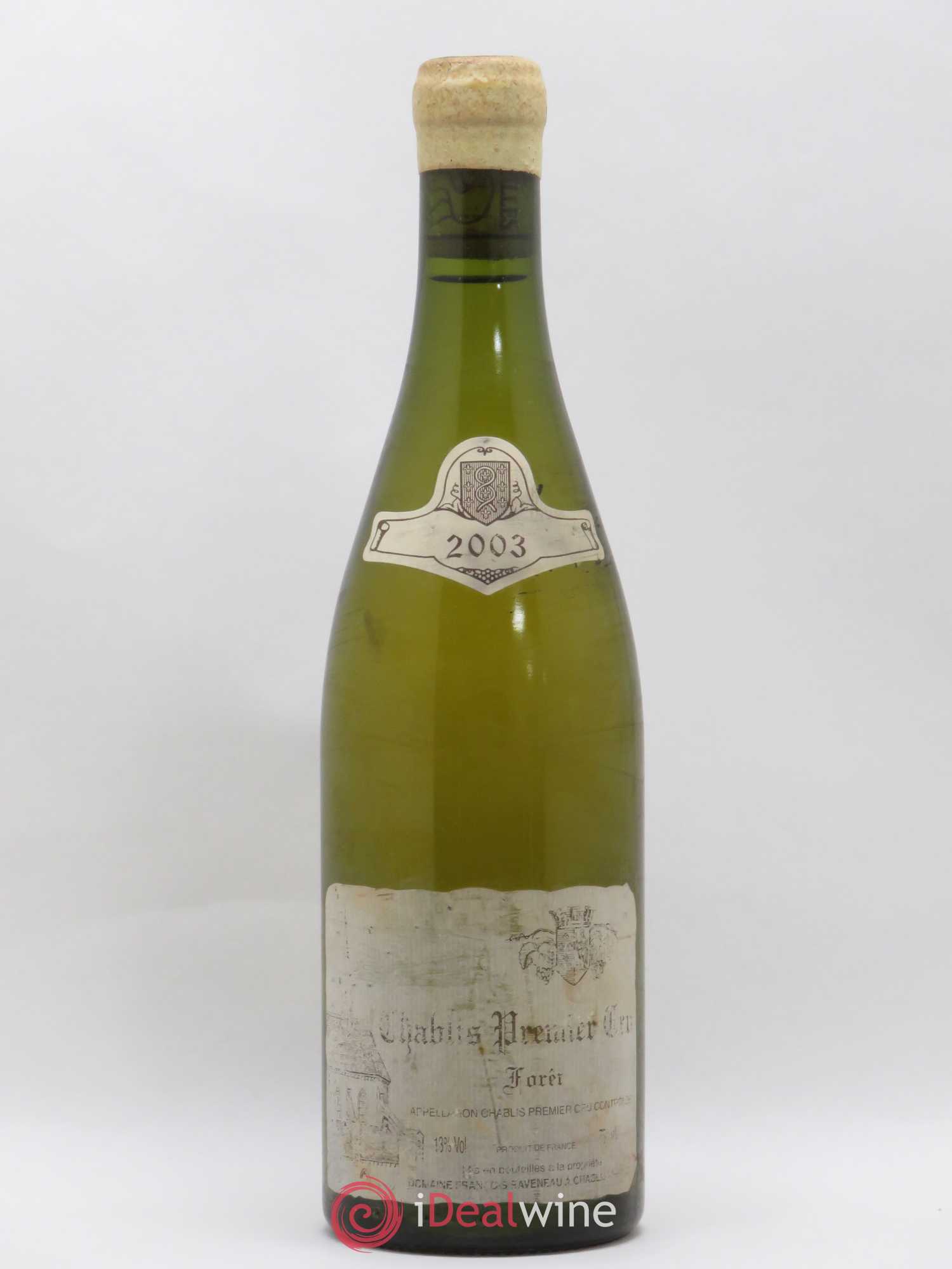 Chablis 1er Cru Forêt Raveneau (Domaine) 2003 - Lot de 1 bouteille - 0