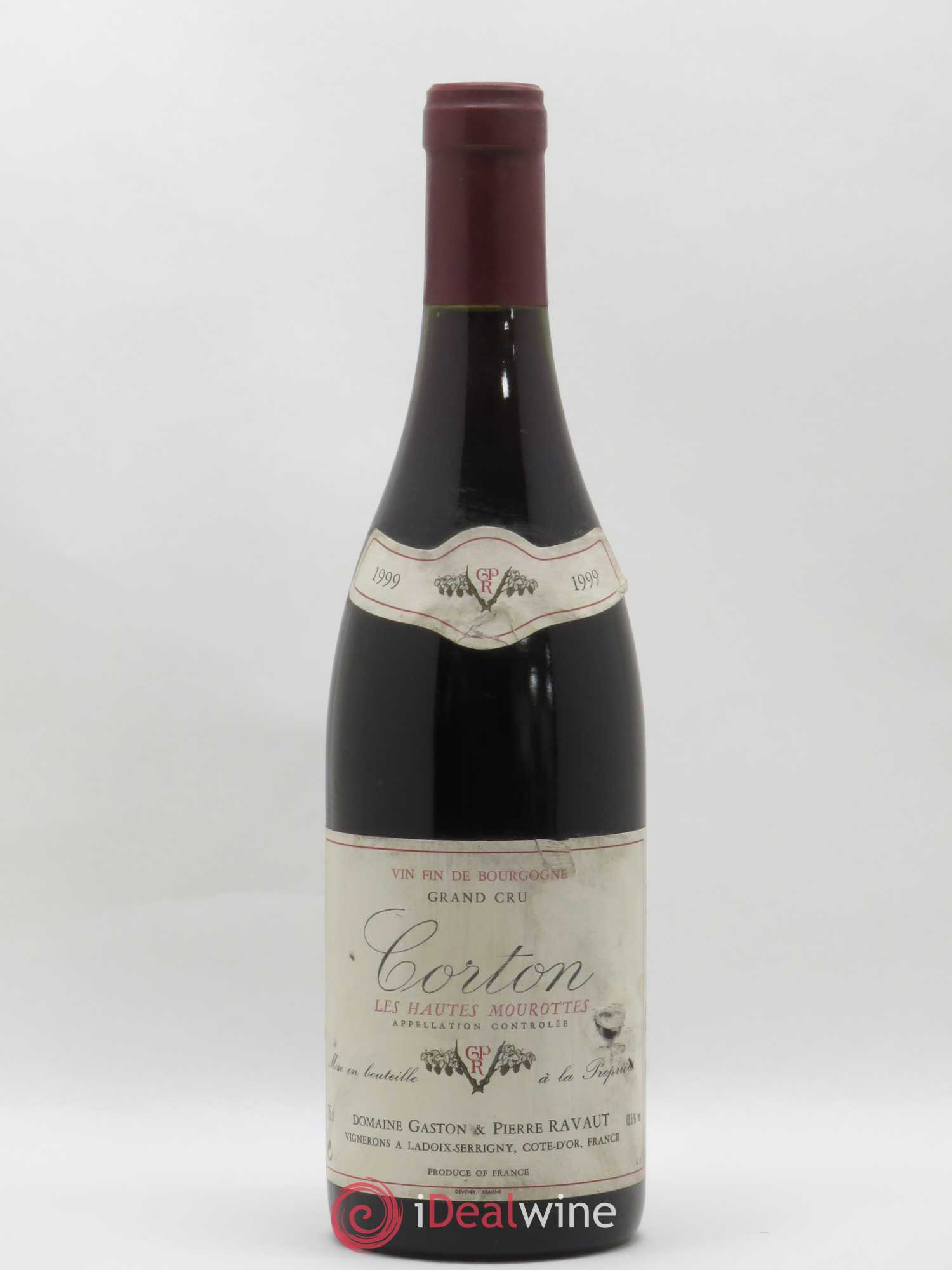 Corton Grand Cru Les Hautes Mourottes Domaine Gaston Ravaut 1999 - Posten von 1 Flasche - 0