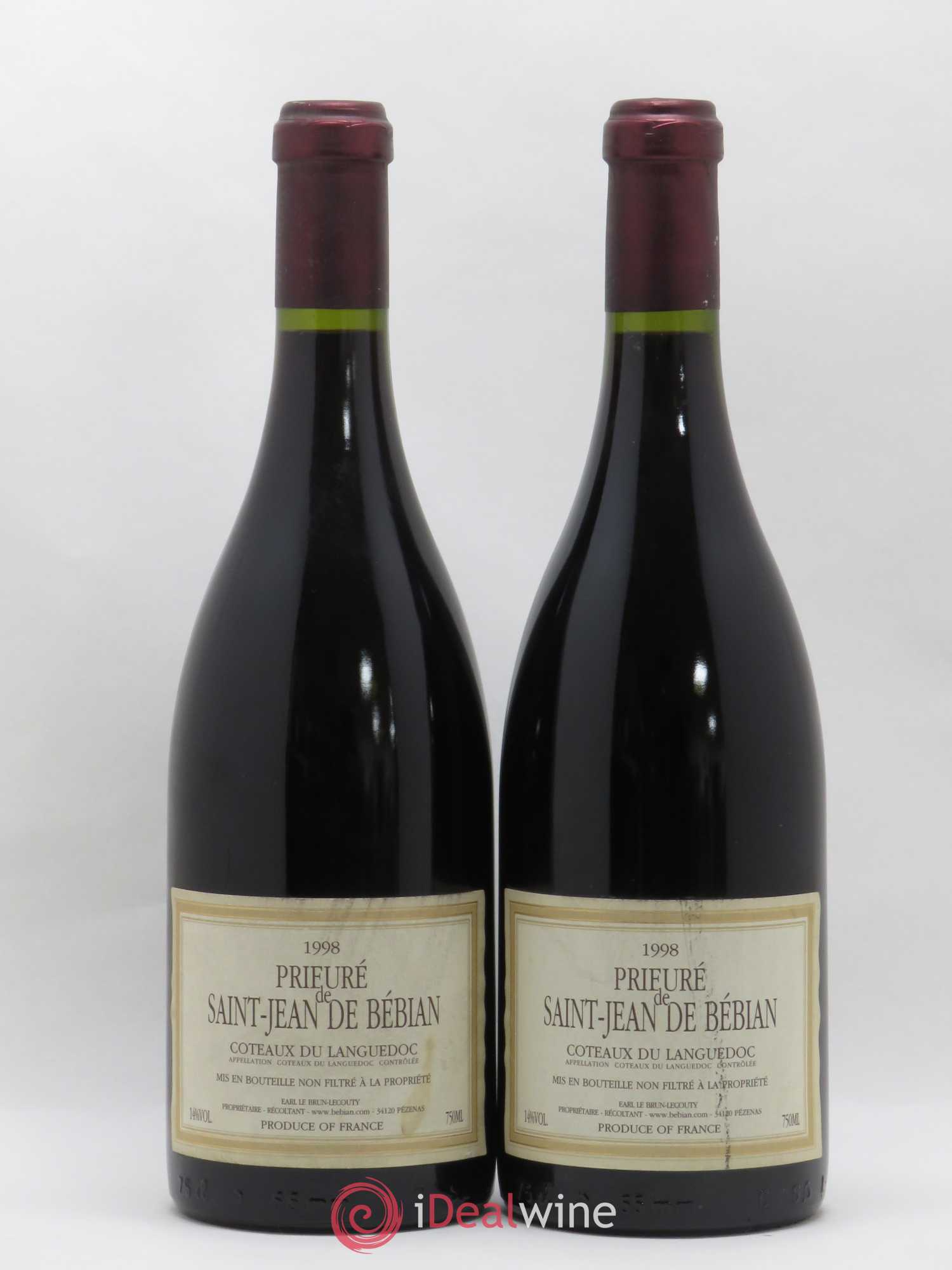 Languedoc Prieuré St-Jean de Bébian 1998 - Lot de 2 bouteilles - 0