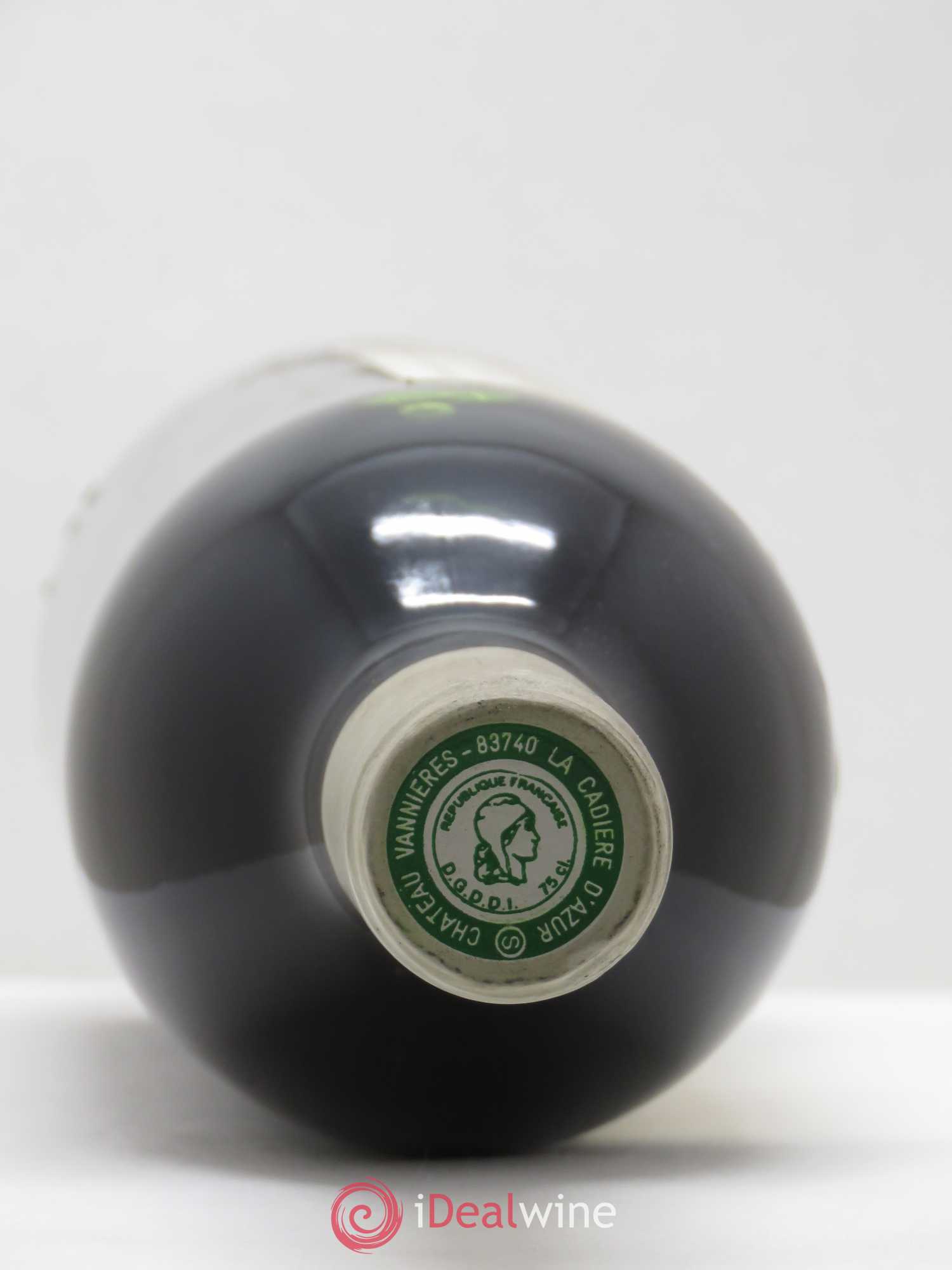 Bandol Château Vannières Éric et Charles-Éric Boisseaux 1989 - Lot de 1 bouteille - 1