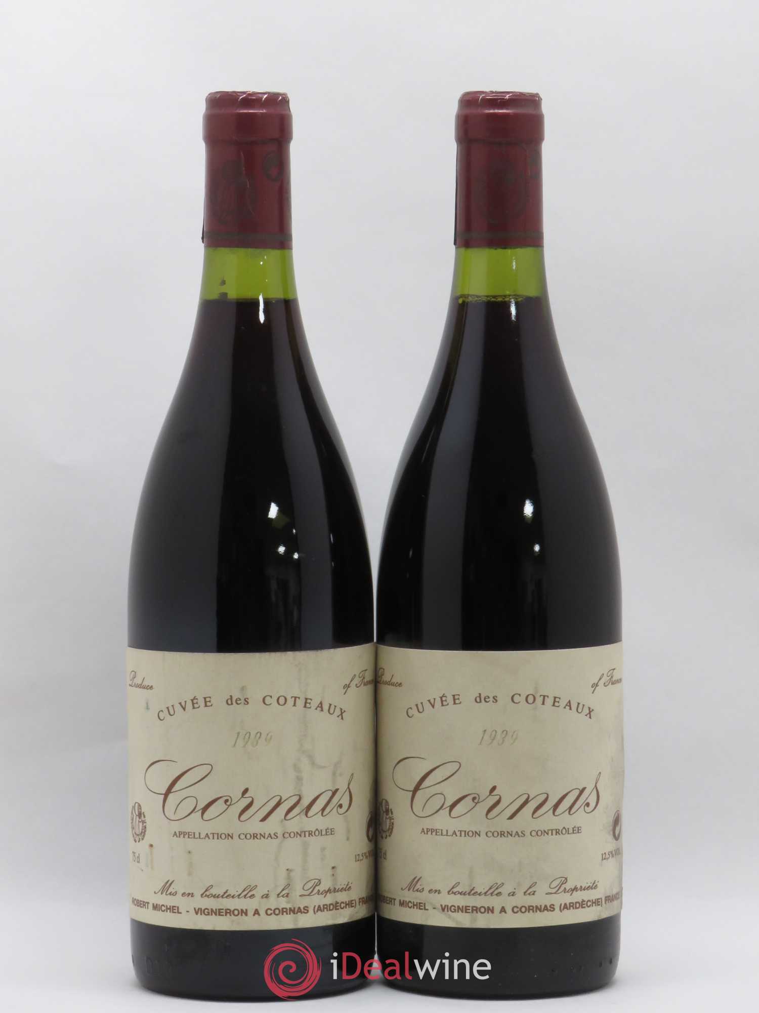 Cornas Cuvée des Côteaux Robert Michel 1989 - Posten von 2 Flaschen - 0