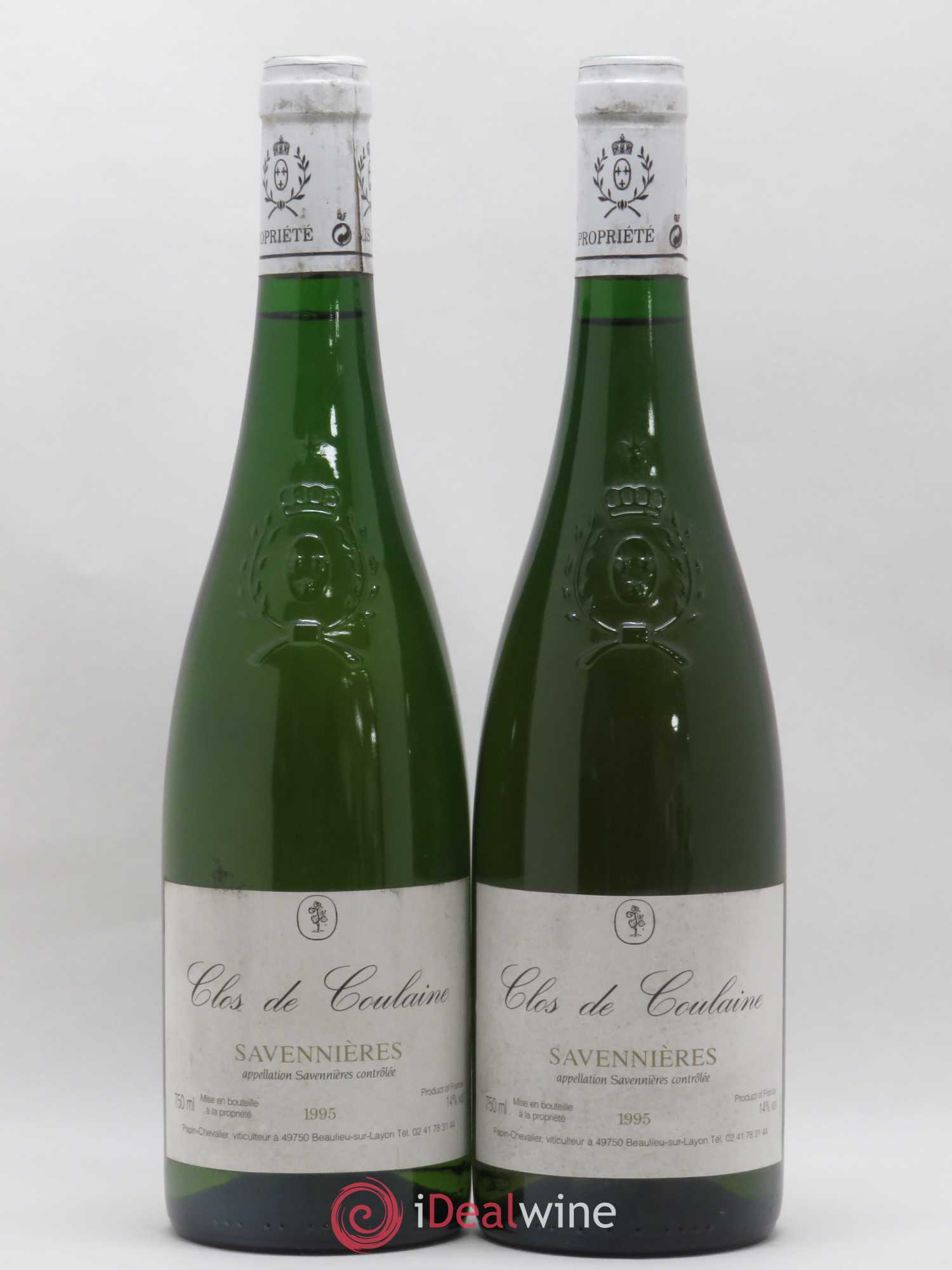Savennières Clos de Coulaine 1995 - Posten von 2 Flaschen - 0