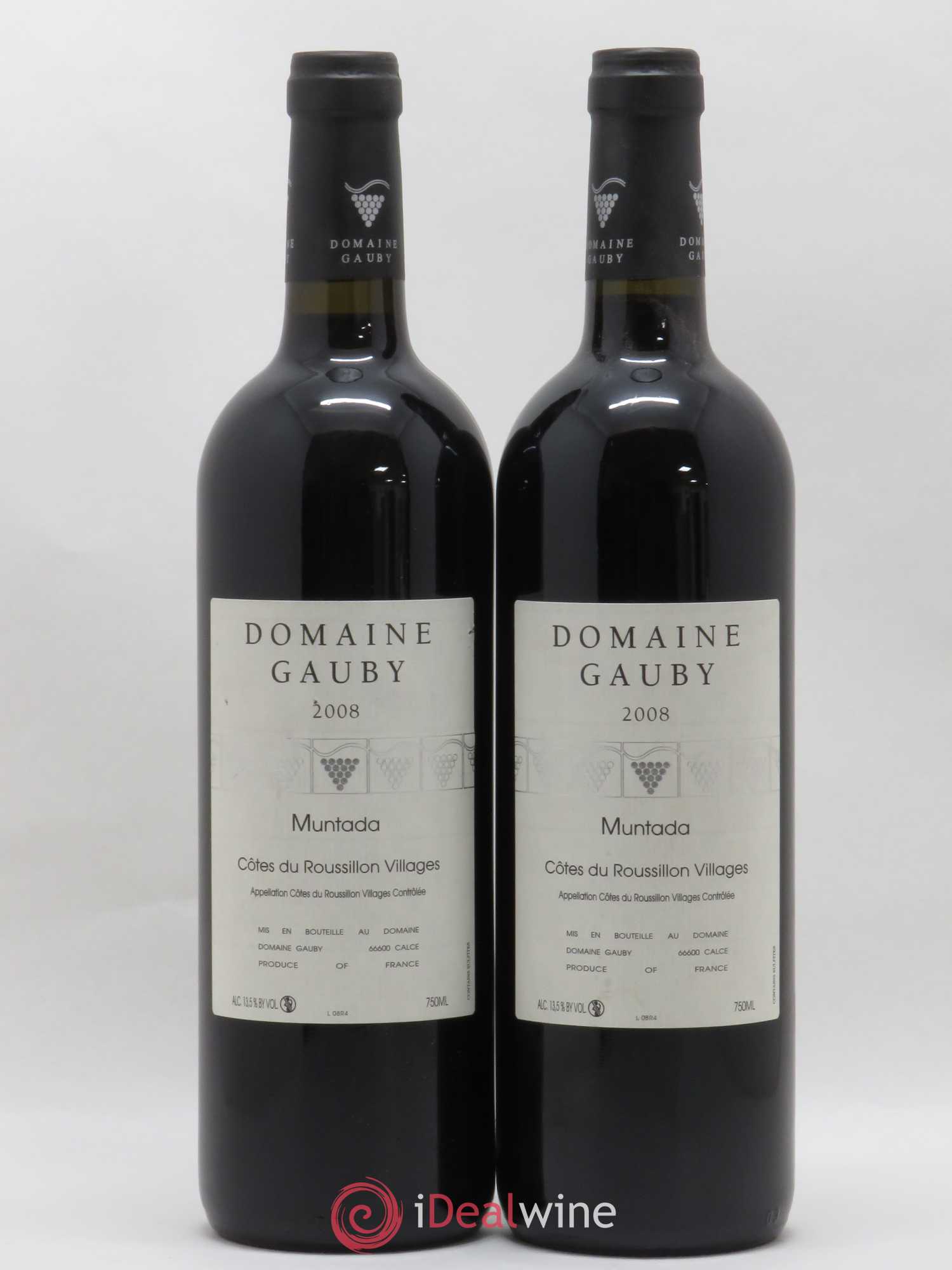 Côtes Catalanes (anciennement Côtes du Roussillon Villages) La Muntada Gauby (Domaine) 2008 - Lot de 2 bouteilles - 0