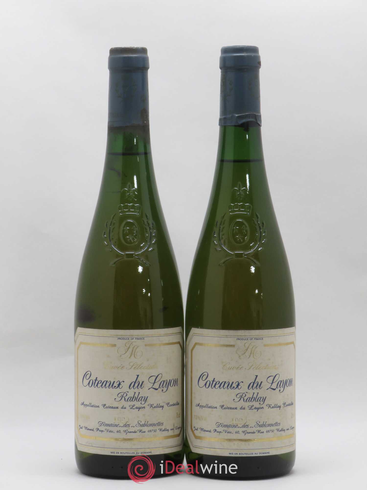 Coteaux du Layon Rablais Domaine des Sablonnettes 1990 - Lotto di 2 bottiglie - 0