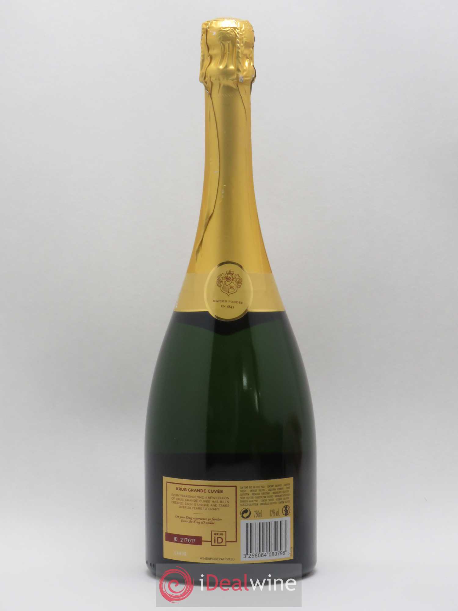 Grande Cuvée - 166ème édition Krug - Lot de 1 bouteille - 1