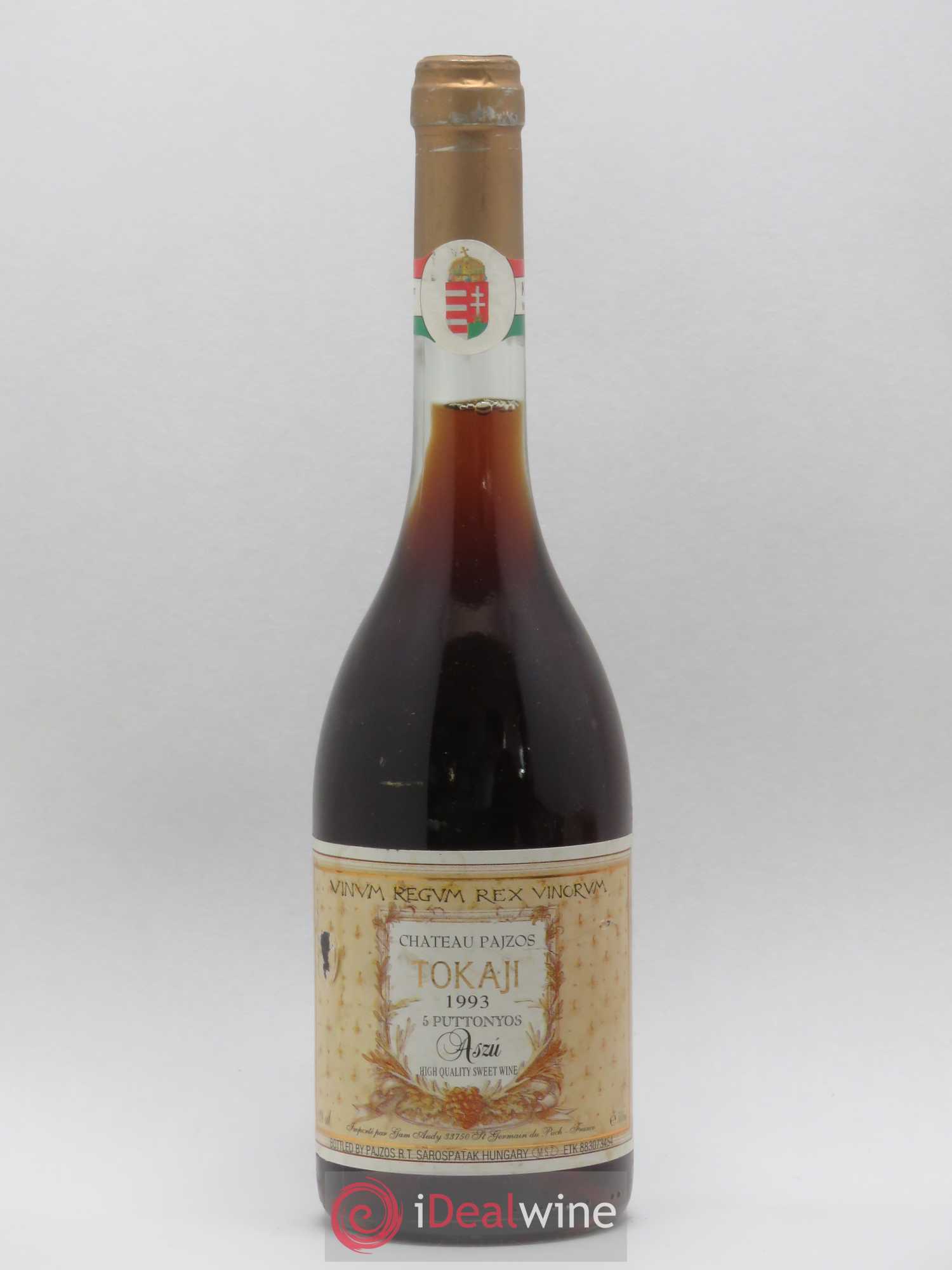 Tokaji 5 Puttonyos Château Pajzos Aszu 50 Cl 1993 - Lotto di 1 bottiglia - 0