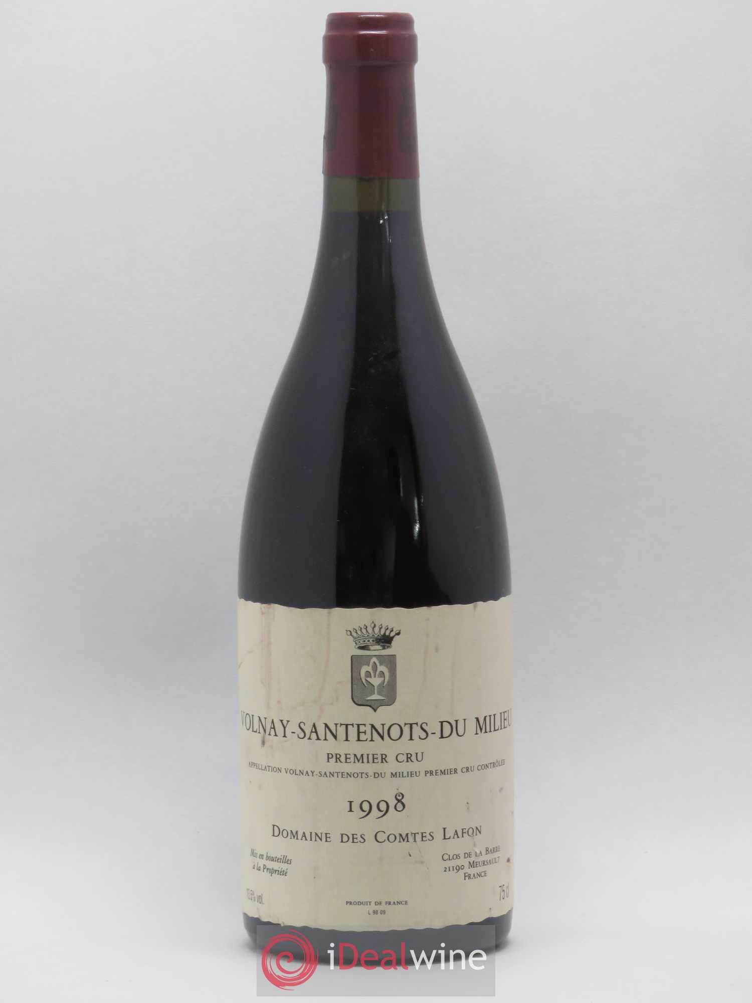 Volnay 1er Cru Santenots du Milieu Comtes Lafon (Domaine des) 1998 - Lot de 1 bouteille - 0