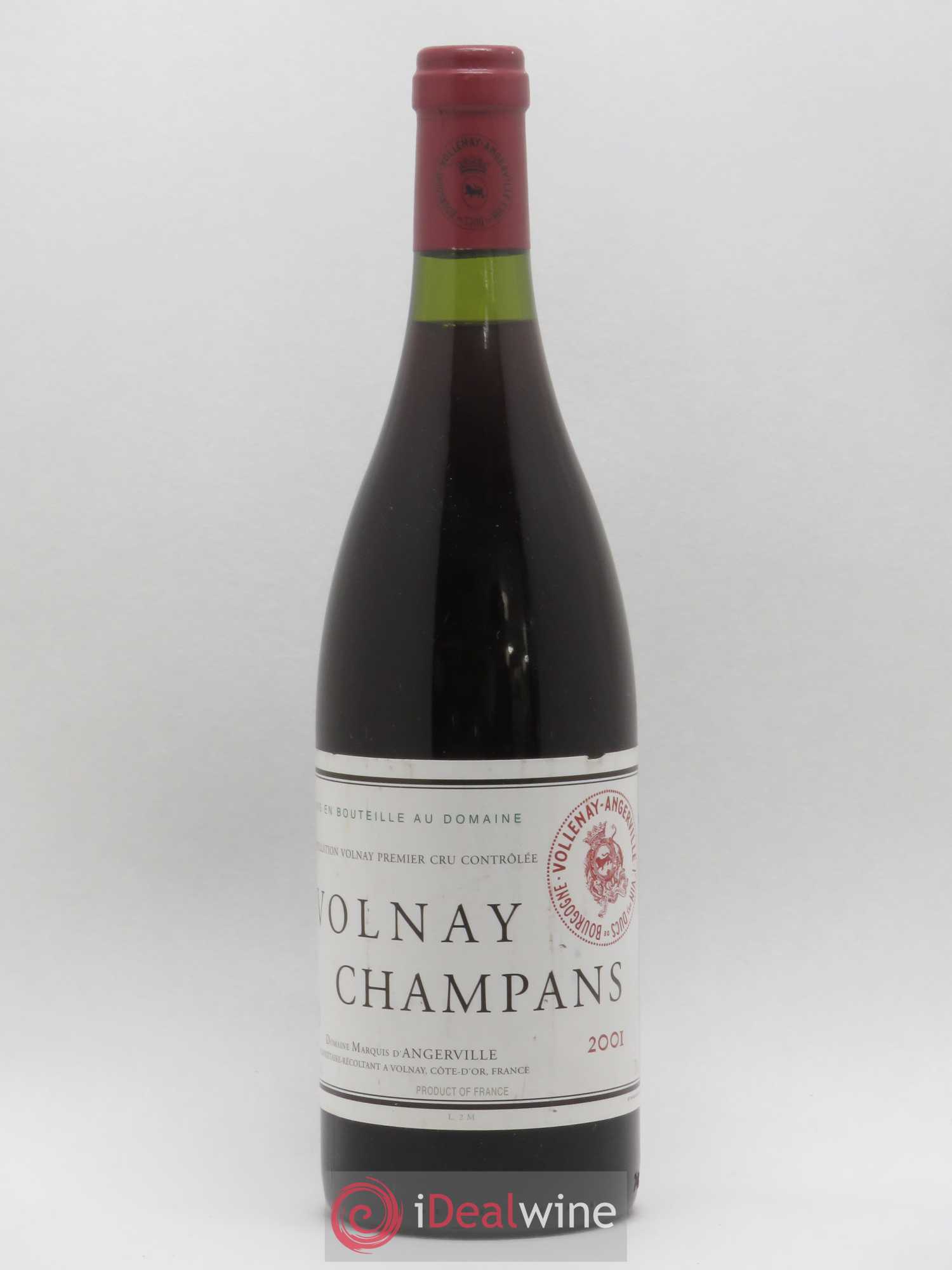 Volnay 1er Cru Champans Marquis d'Angerville (Domaine) 2001 - Lot de 1 bouteille - 0