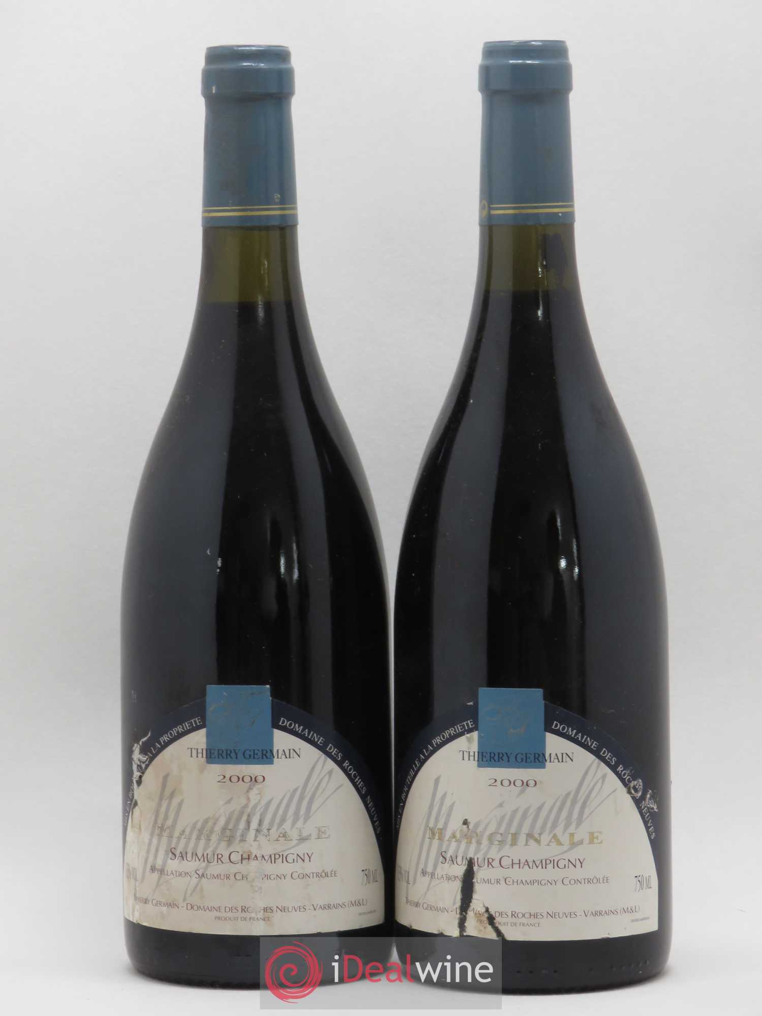 Saumur-Champigny La Marginale Domaine des Roches Neuves - Thierry Germain 2000 - Lot de 2 bouteilles - 0