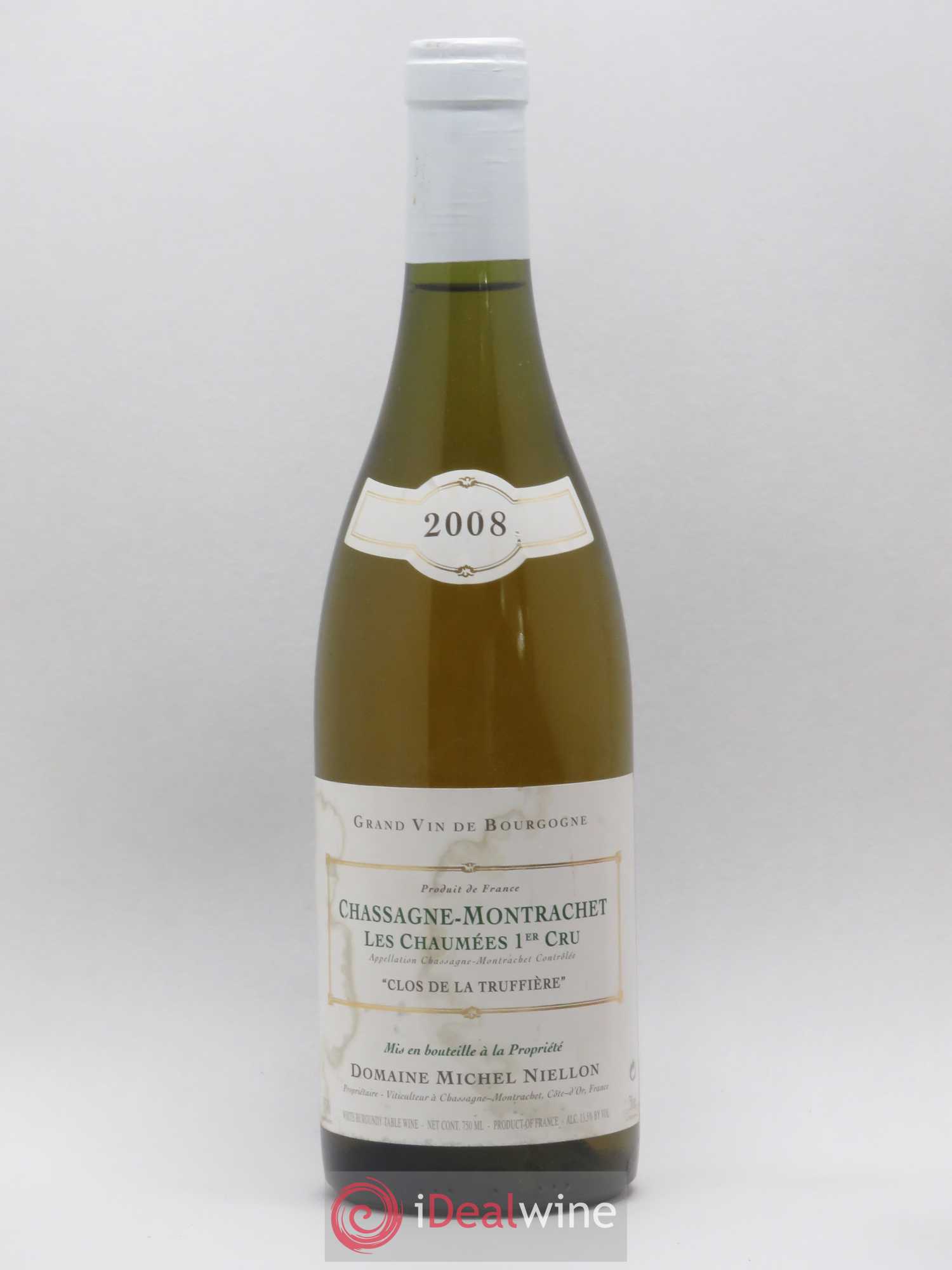 Chassagne-Montrachet 1er Cru Les Chaumées Clos de la Truffière Michel Niellon (Domaine) 2008 - Posten von 1 Flasche - 0