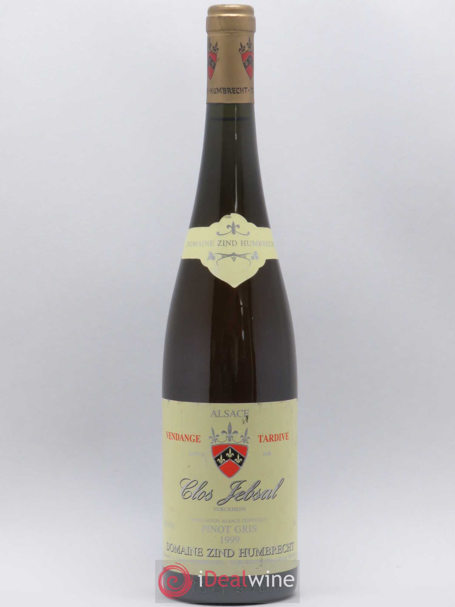 Alsace Pinot Gris Clos Jebsal Vendanges Tardives Zind-Humbrecht (Domaine) 1999 - Lot de 1 bouteille - 0