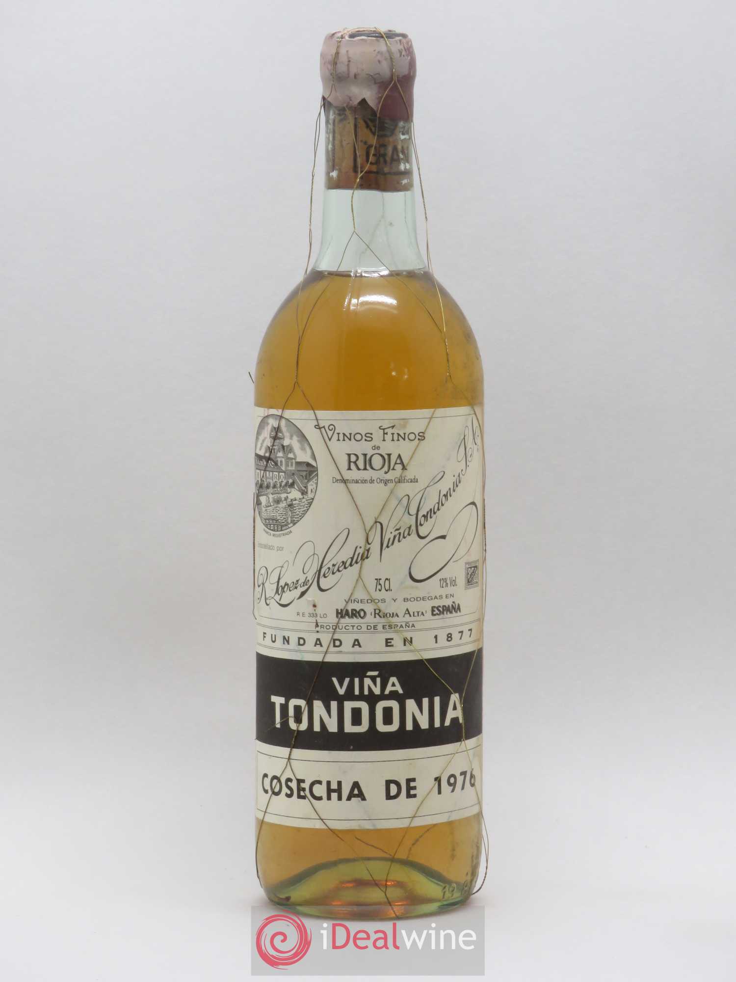 Rioja DOCA Reserva Vina Tondonia R. Lopez de Heredia 1976 - Lot de 1 bouteille - 0