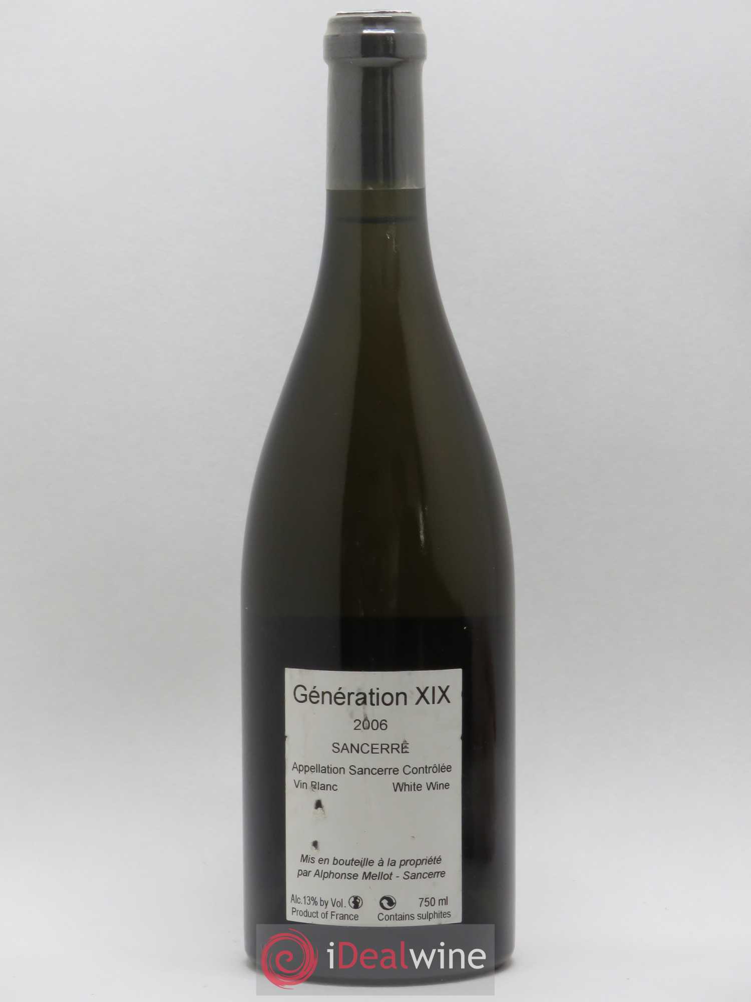 Sancerre Génération XIX Alphonse Mellot 2006 - Lot de 1 bouteille - 1
