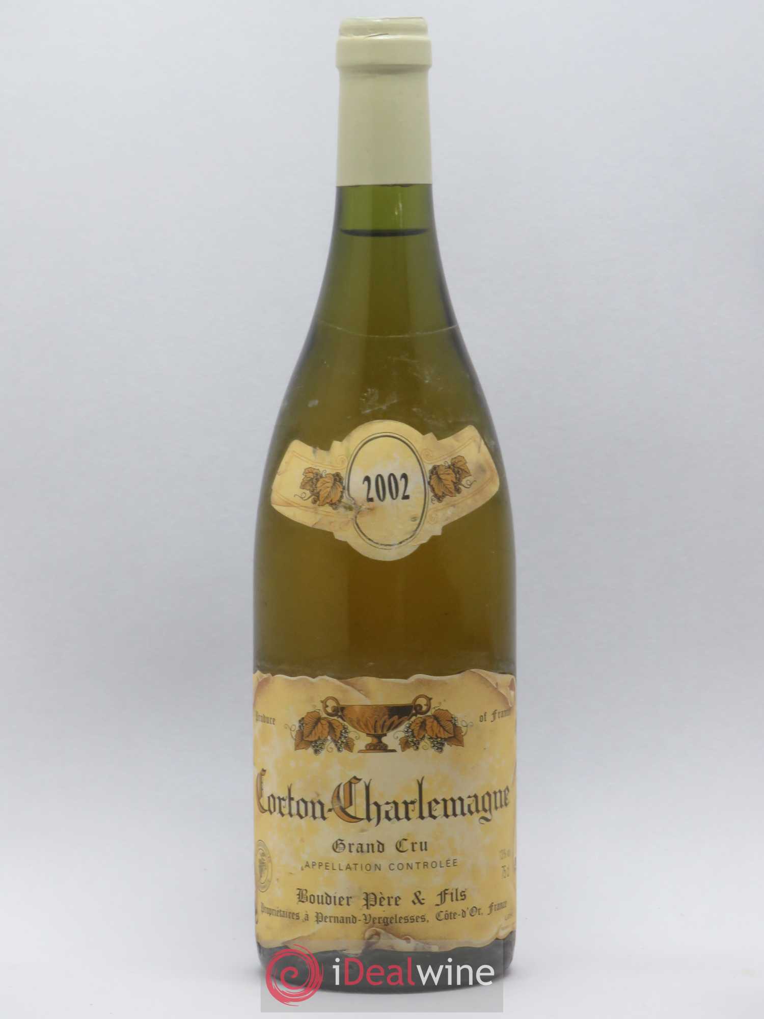 Corton-Charlemagne Grand Cru Domaine Boudier 2002 - Lot de 1 bouteille - 0
