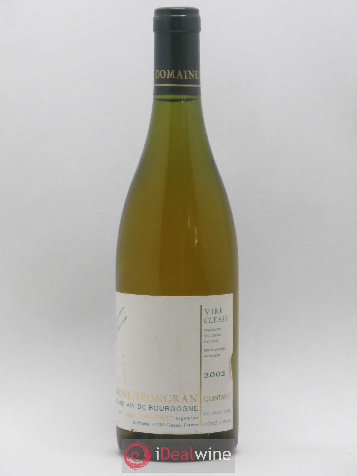 Viré-Clessé Cuvée Quintaine Domaine de La Bongran Cuvée Tradition 2002 - Posten von 1 Flasche - 0
