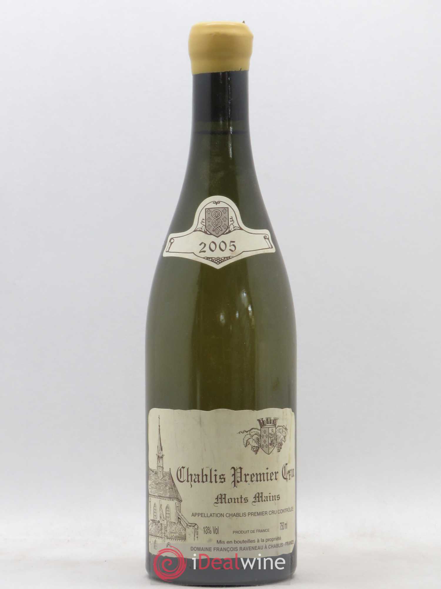 Chablis 1er Cru Monts Mains Raveneau (Domaine) 2005 - Lot de 1 bouteille - 0