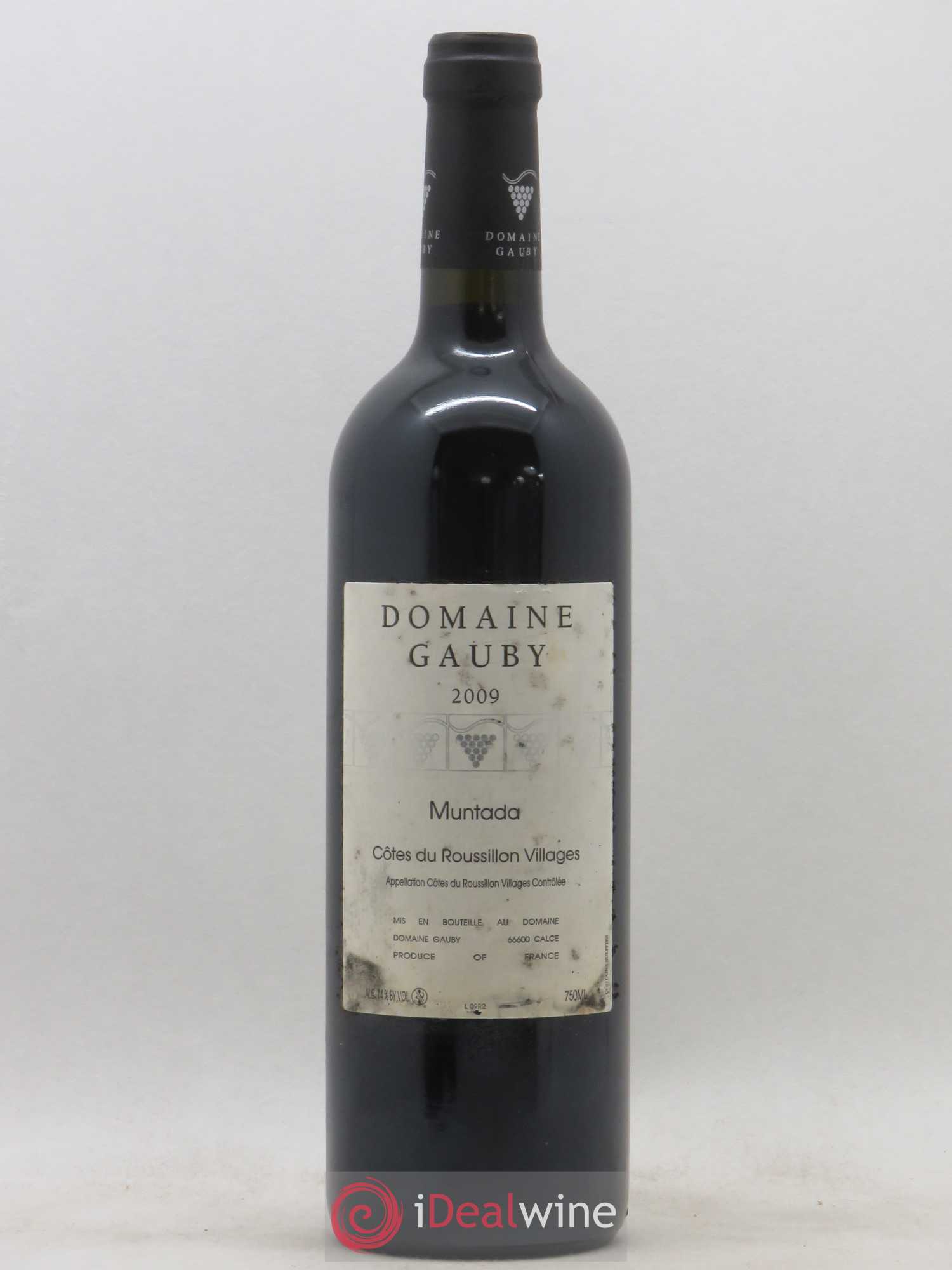 Côtes Catalanes (anciennement Côtes du Roussillon Villages) La Muntada Gauby (Domaine) 2009 - Lot de 1 bouteille - 0