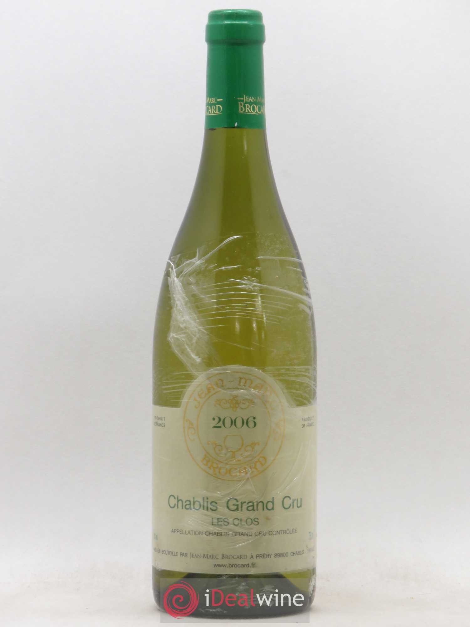 Chablis Grand Cru Les Clos Brocard 2006 - Posten von 1 Flasche - 0