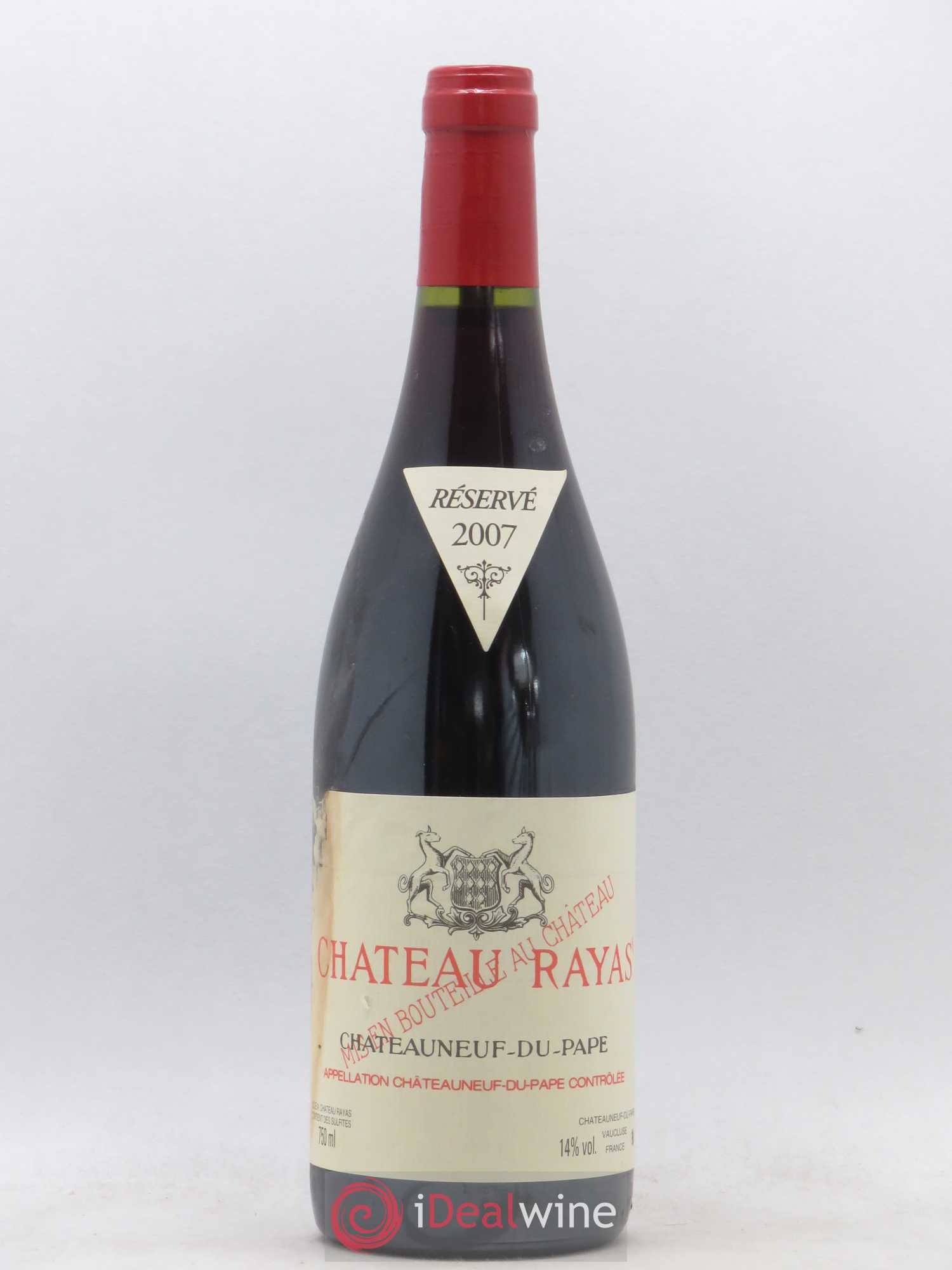 Châteauneuf-du-Pape Château Rayas Emmanuel Reynaud 2007 - Lot de 1 bouteille - 0