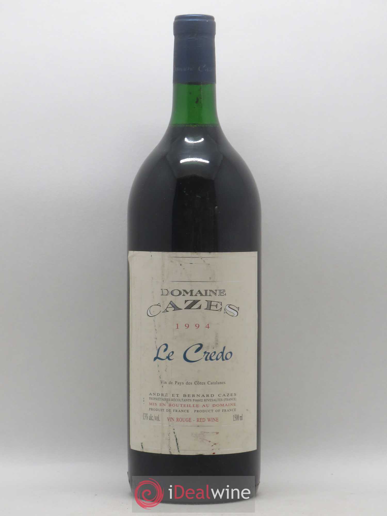 Côtes Catalanes (VDP des Côtes Catalanes) Le Credo Domaine Cazes (sans prix de réserve) 1994 - Posten von 1 Magnum - 0