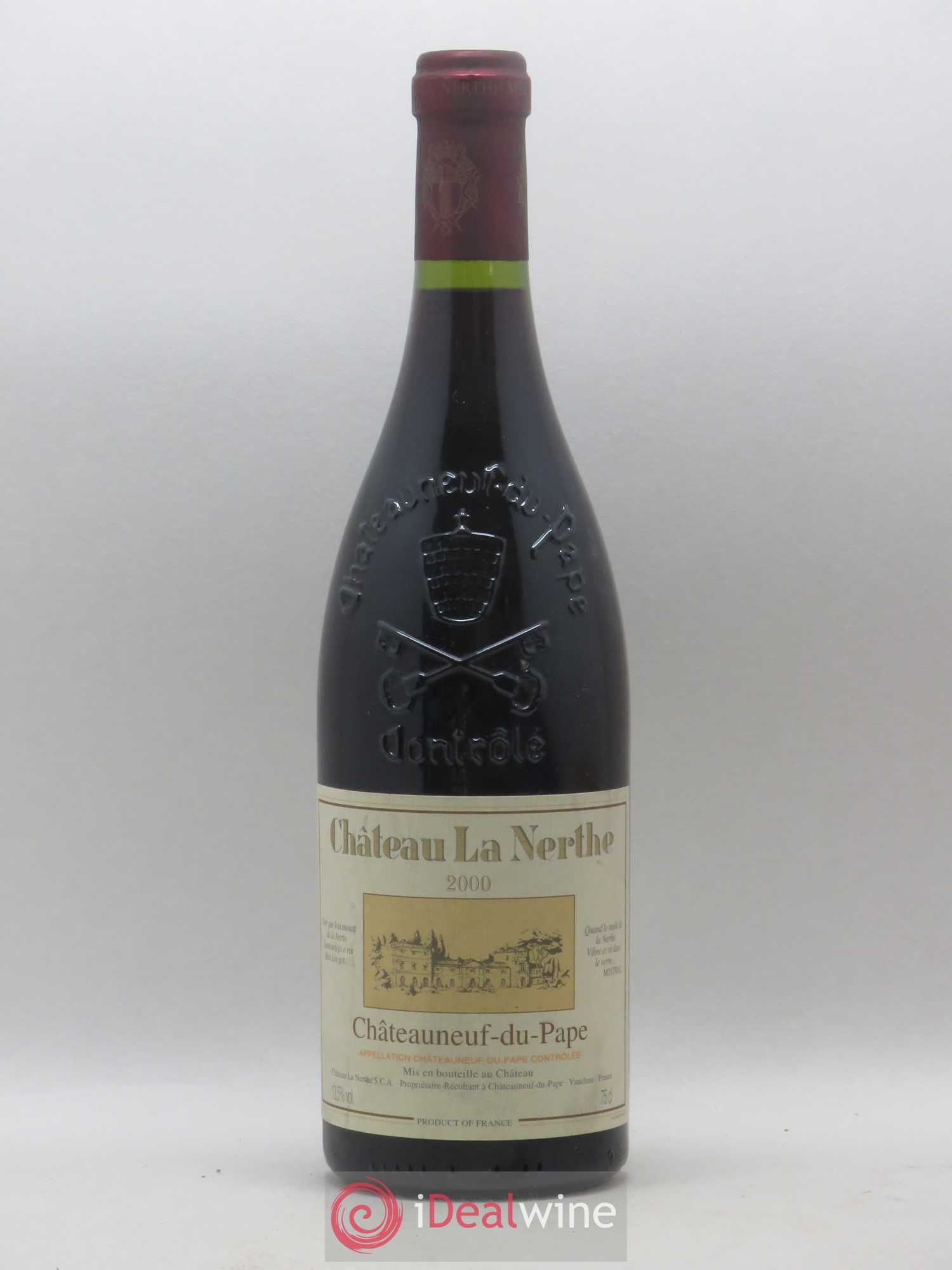 Châteauneuf-du-Pape Château la Nerthe Famille Richard 2000 - Lot de 1 bouteille - 0