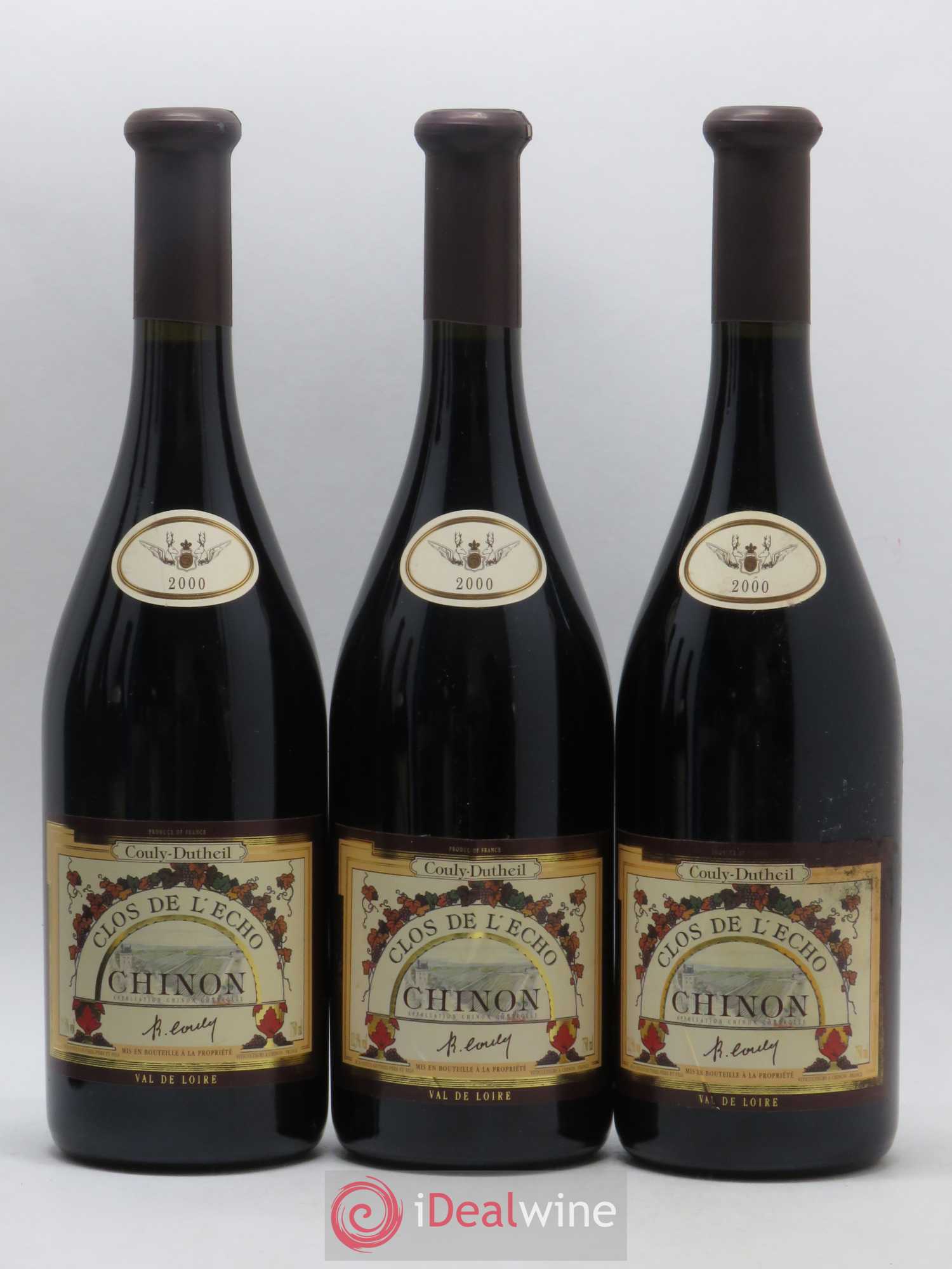 Chinon Clos de l'Echo Couly-Dutheil 2000 - Lot de 6 bouteilles - 1