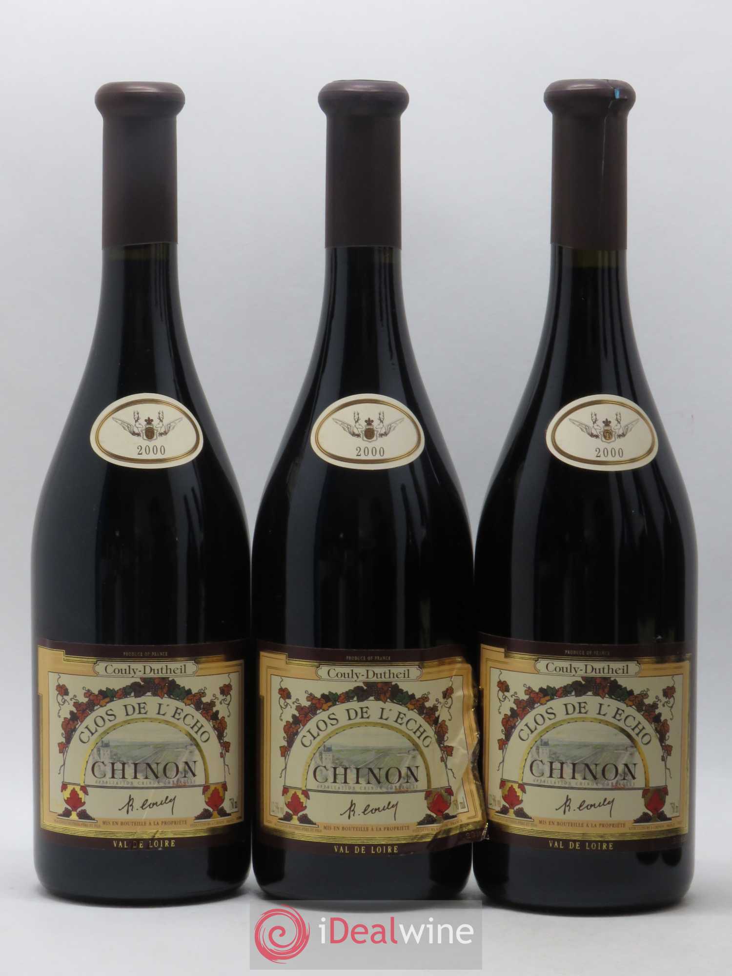 Chinon Clos de l'Echo Couly-Dutheil 2000 - Lot de 6 bouteilles - 2