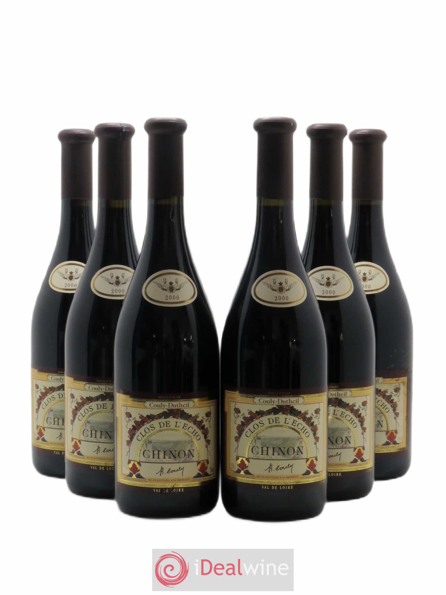 Chinon Clos de l'Echo Couly-Dutheil 2000 - Lot de 6 bouteilles - 0
