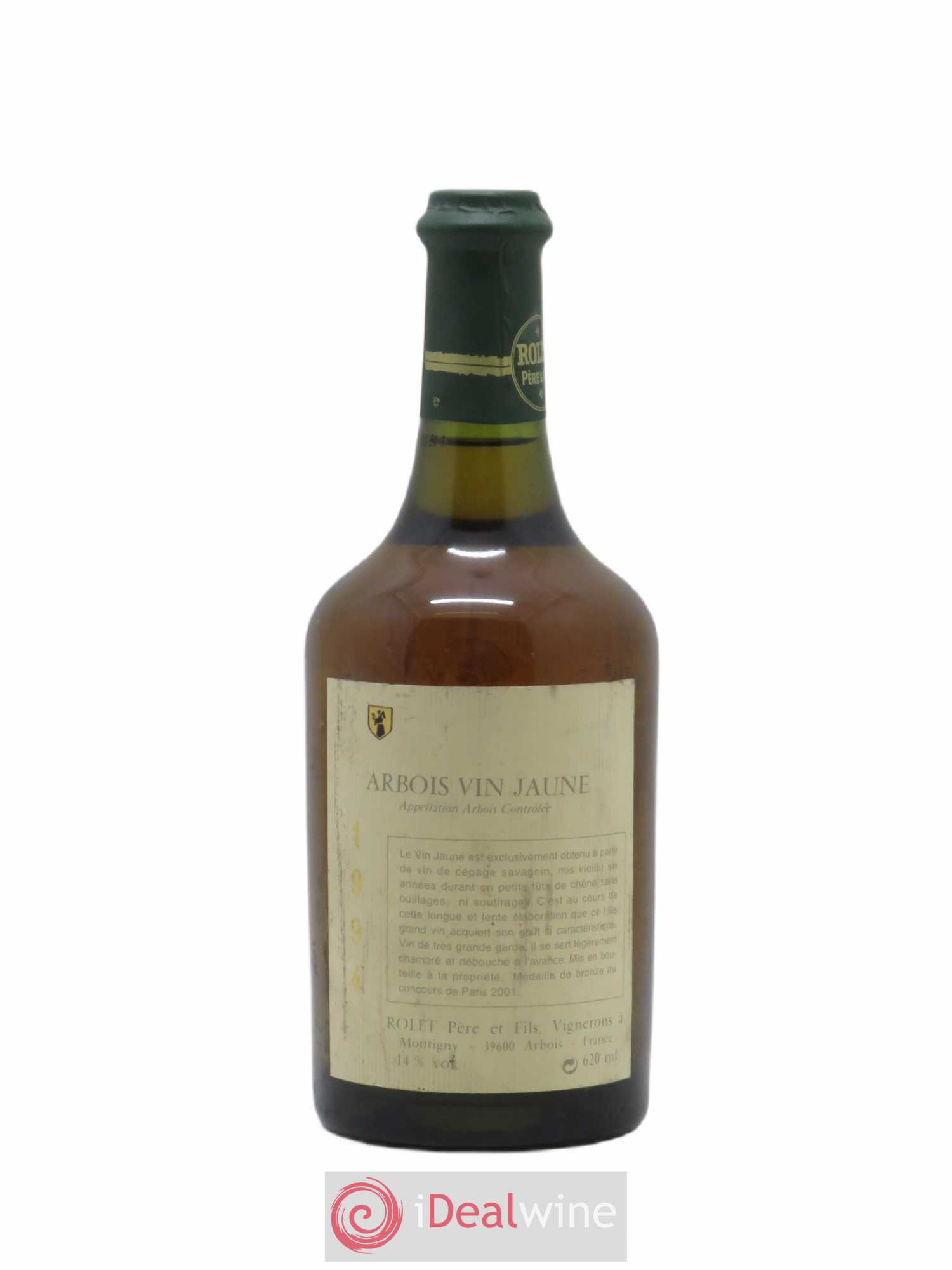 Arbois Vin Jaune Domaine Rolet 1994 - Lot de 1 bouteille - 0