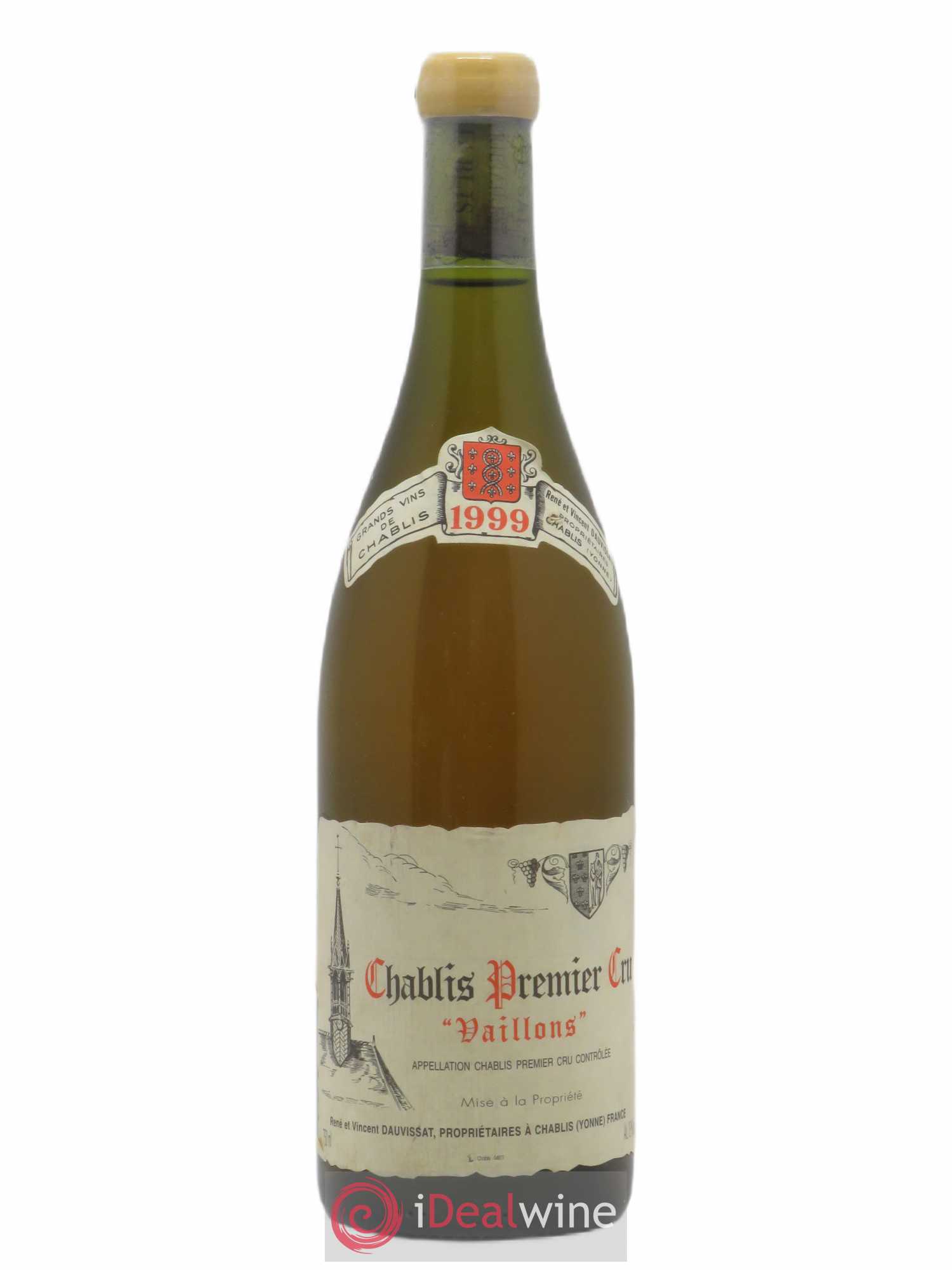 Chablis 1er Cru Vaillons Vincent Dauvissat (Domaine) 1999 - Lot de 1 bouteille - 0