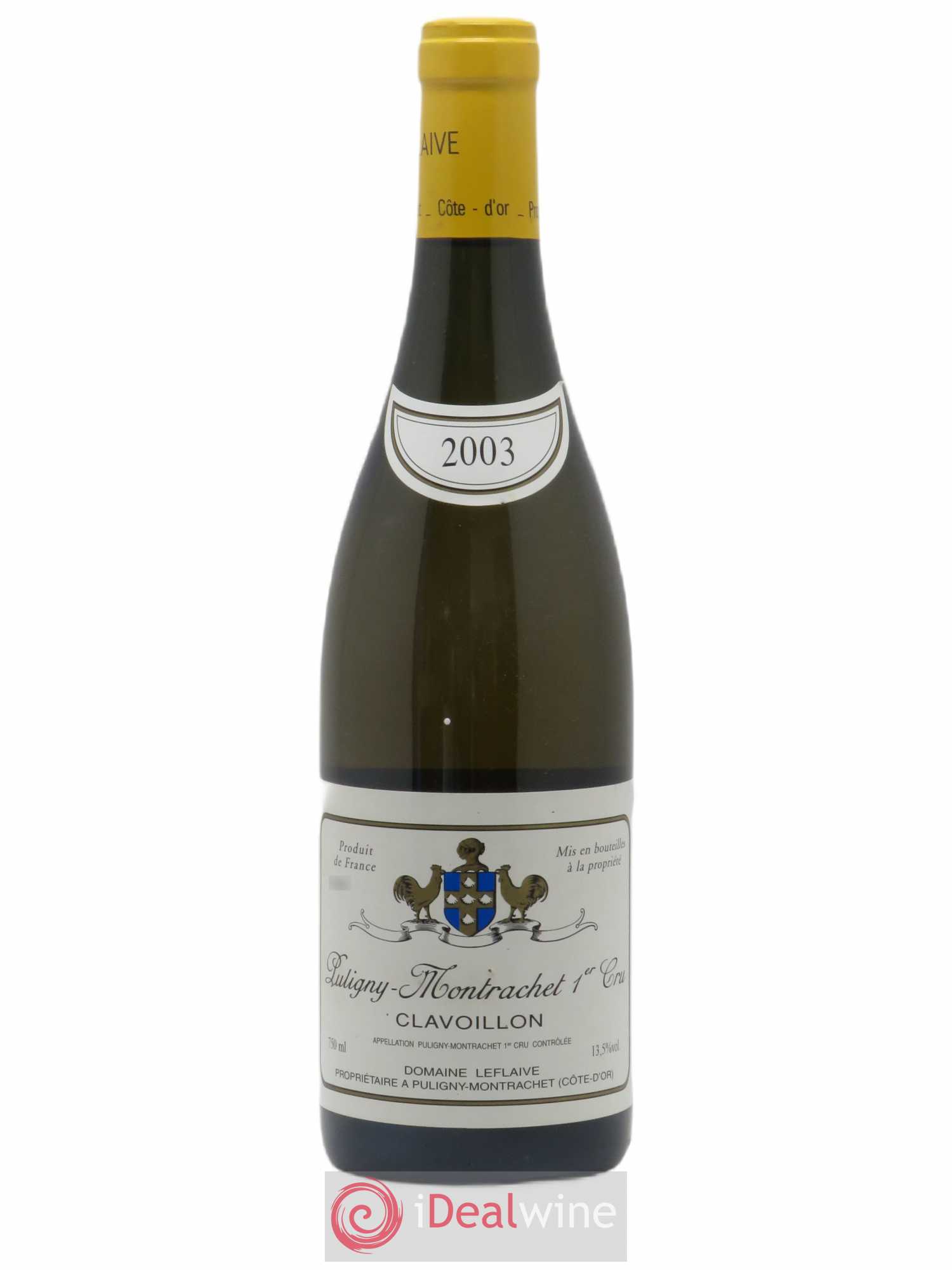 Puligny-Montrachet 1er Cru Clavoillon Leflaive (Domaine) 2003 - Lot de 1 bouteille - 0