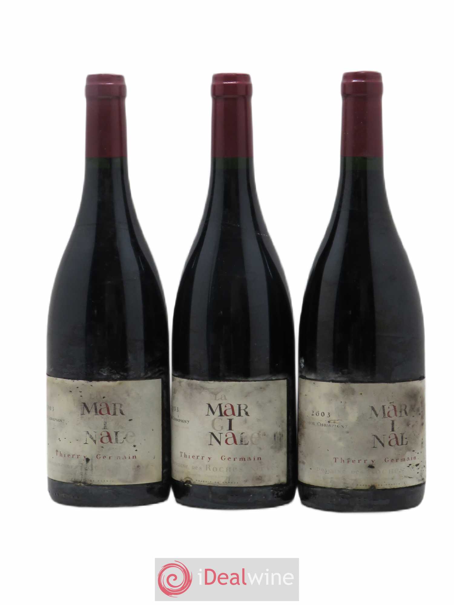 Saumur-Champigny La Marginale Domaine des Roches Neuves - Thierry Germain 2003 - Lot de 3 bouteilles - 0