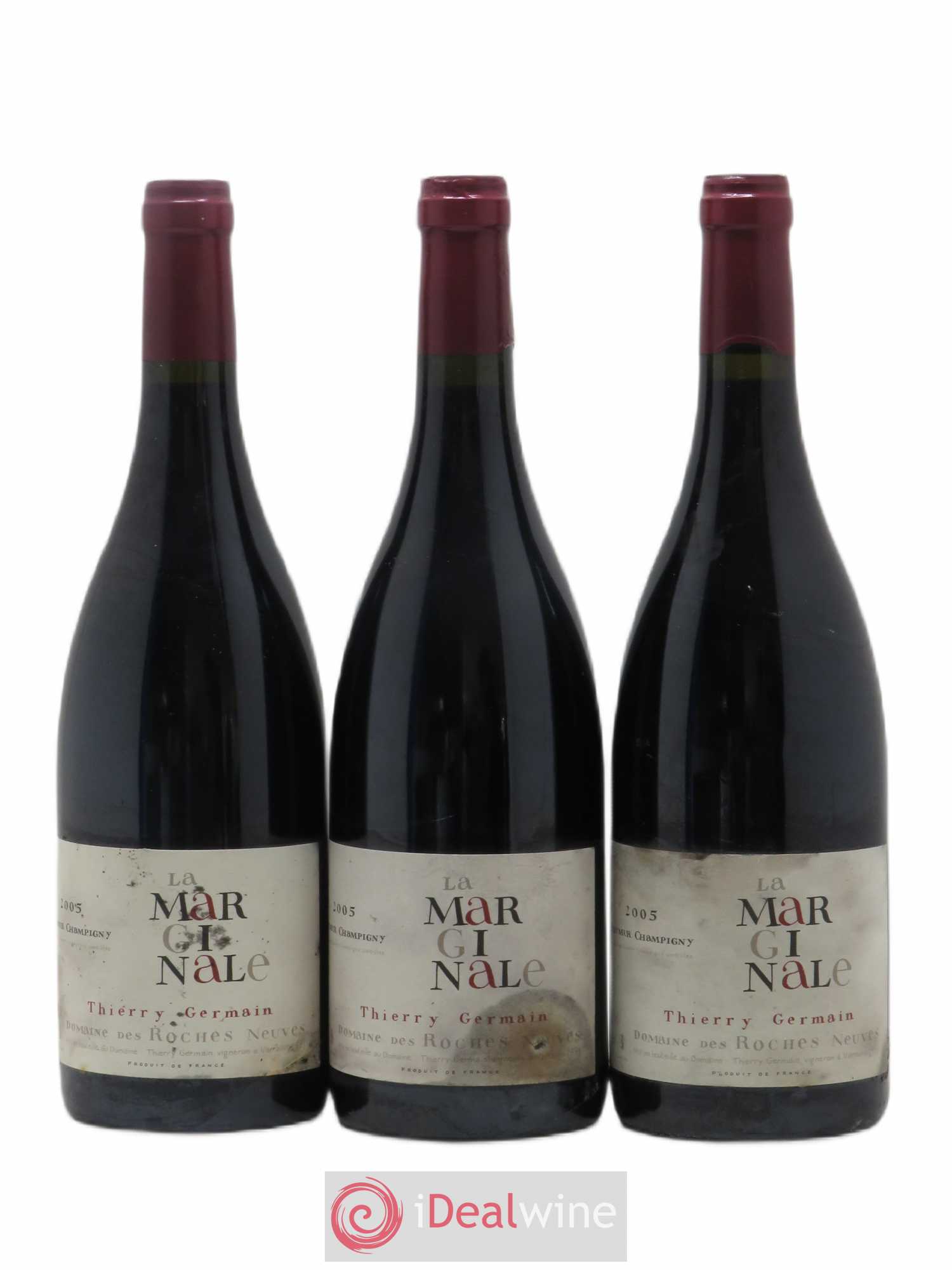 Saumur-Champigny La Marginale Domaine des Roches Neuves - Thierry Germain 2005 - Lot de 3 bouteilles - 0